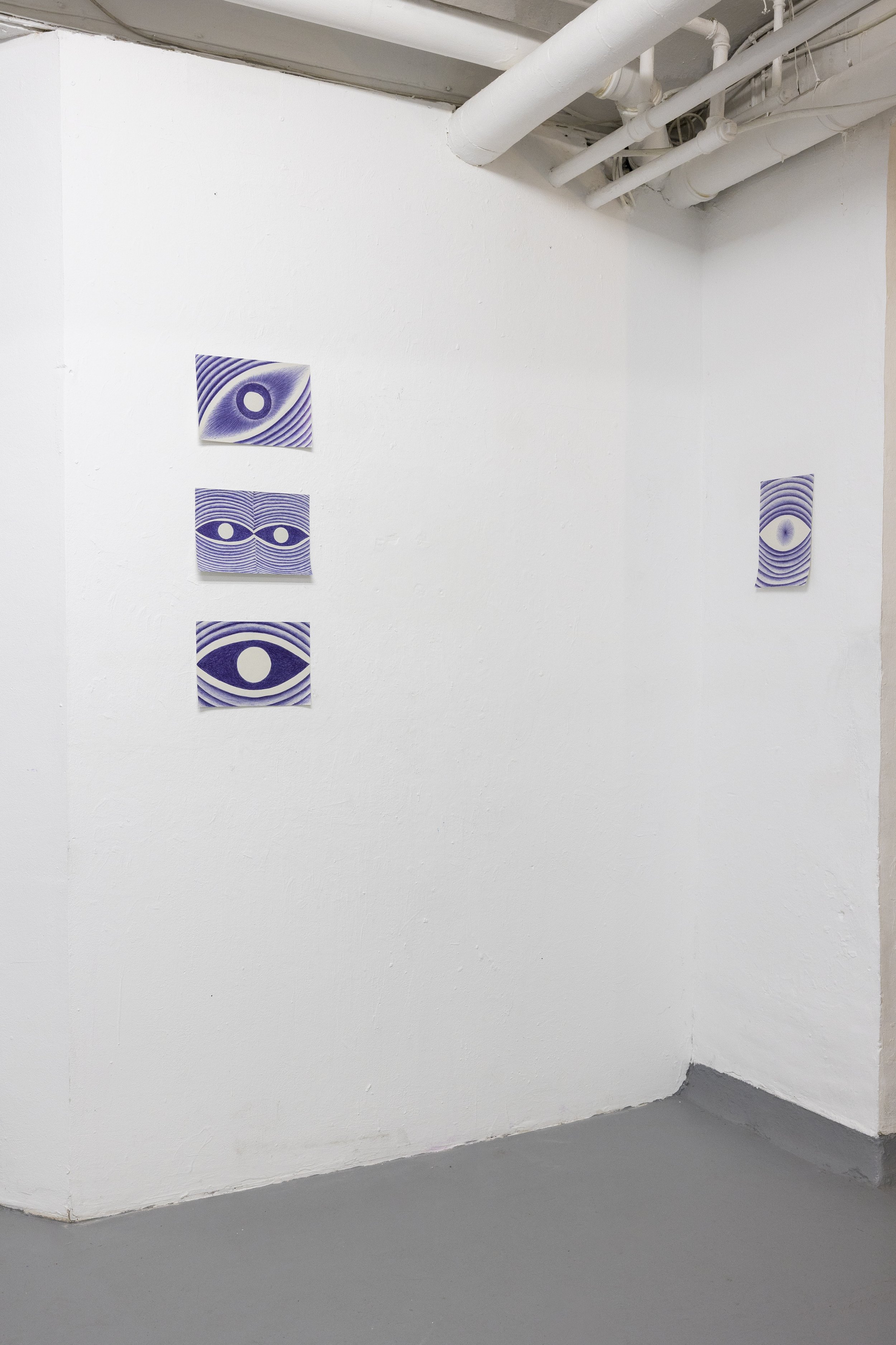 "Reveal (in blue)" (2024) at basis e.V. Frankfurt