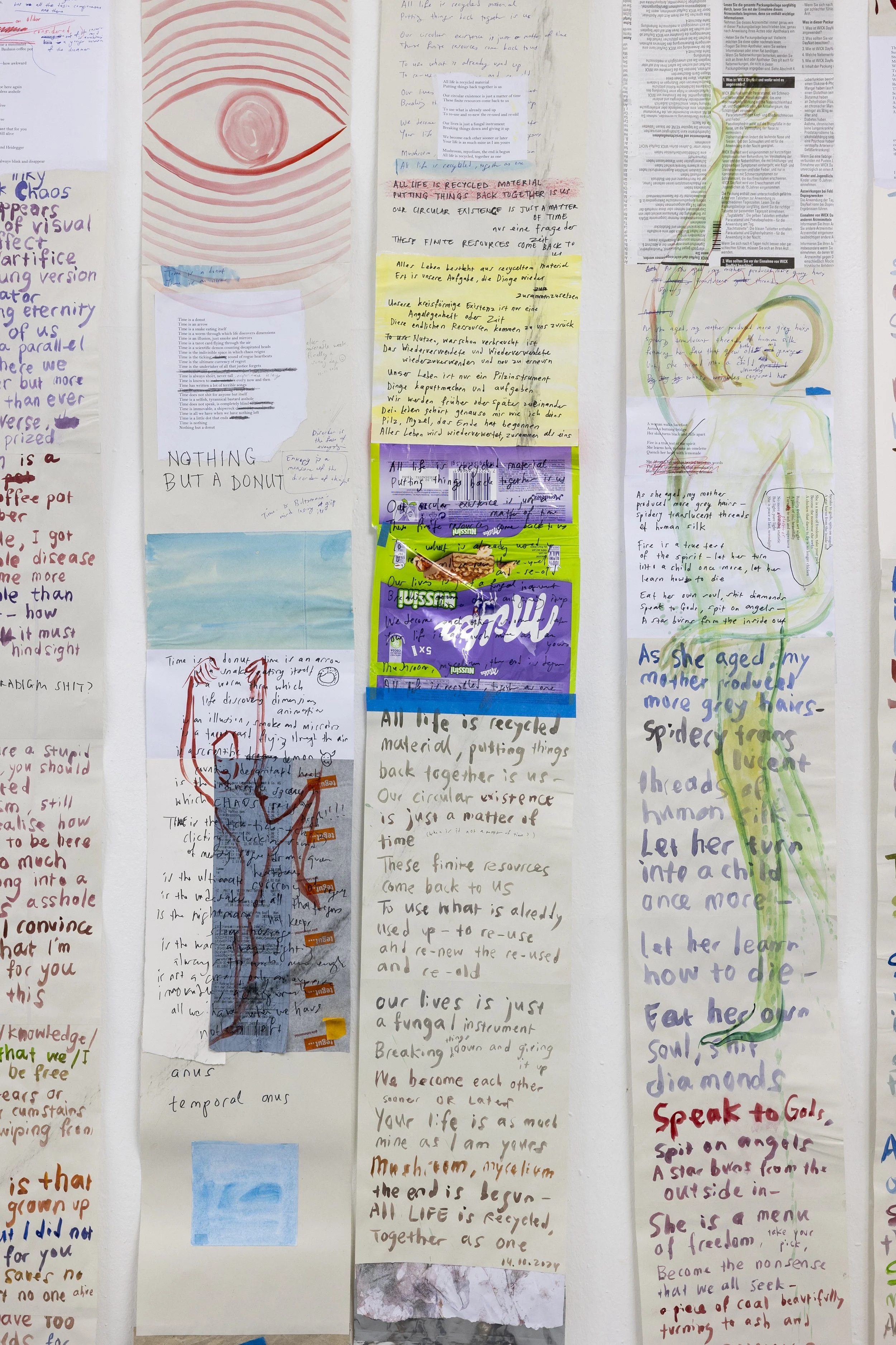 
Detail from "Secret Life of Poetry" (2024)