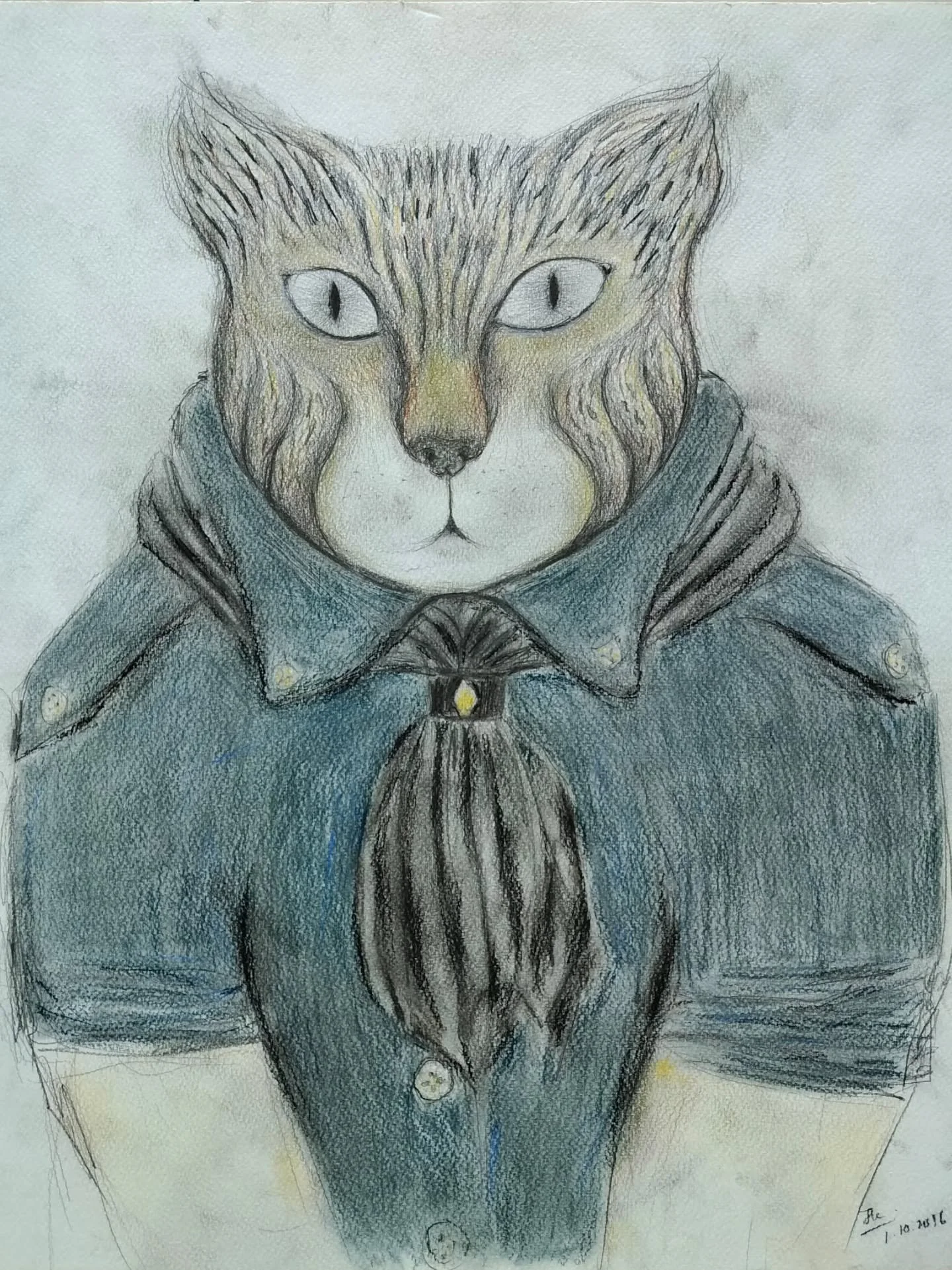 "Scout" (2016) | Charcoal, graphite and pastel on paper.