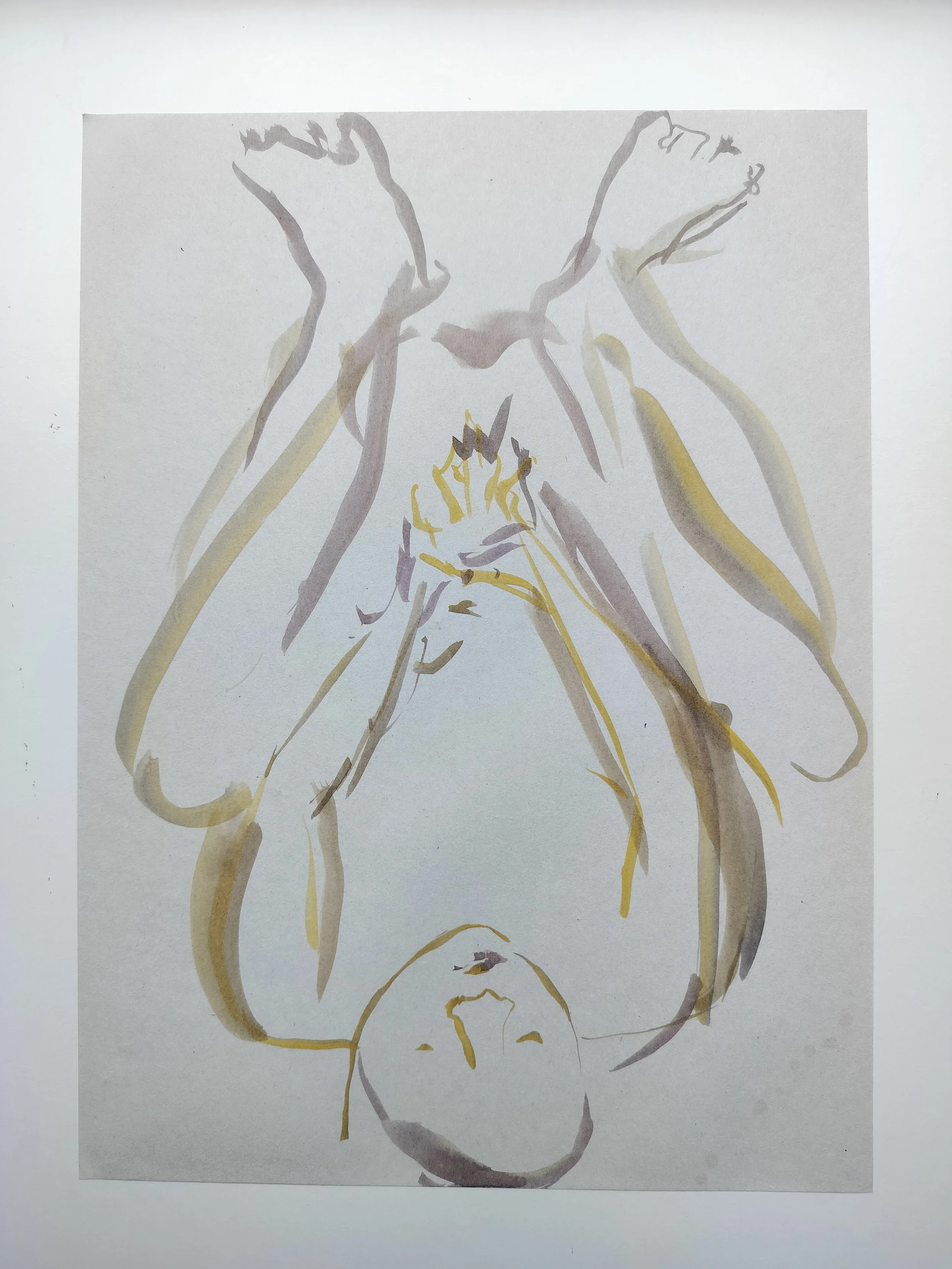 "100 Figures" (2024) 
Watercolour on recycled A4 paper