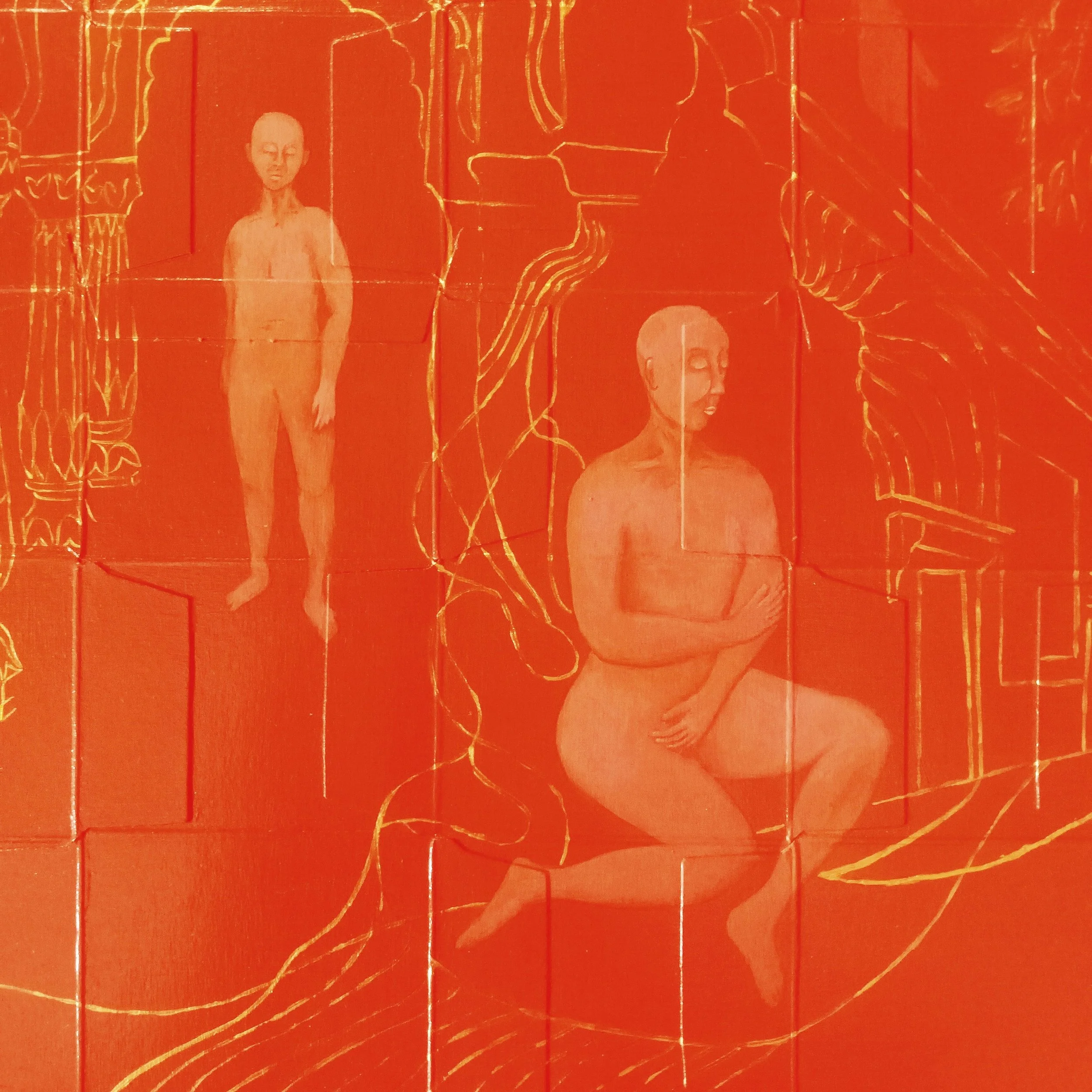 
Detail from “Sextet (in Red)” (2020)