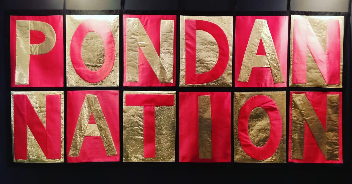 Pondan Nation (2019) | Applique on fabric | 122cm x 274cm | Artist's collection