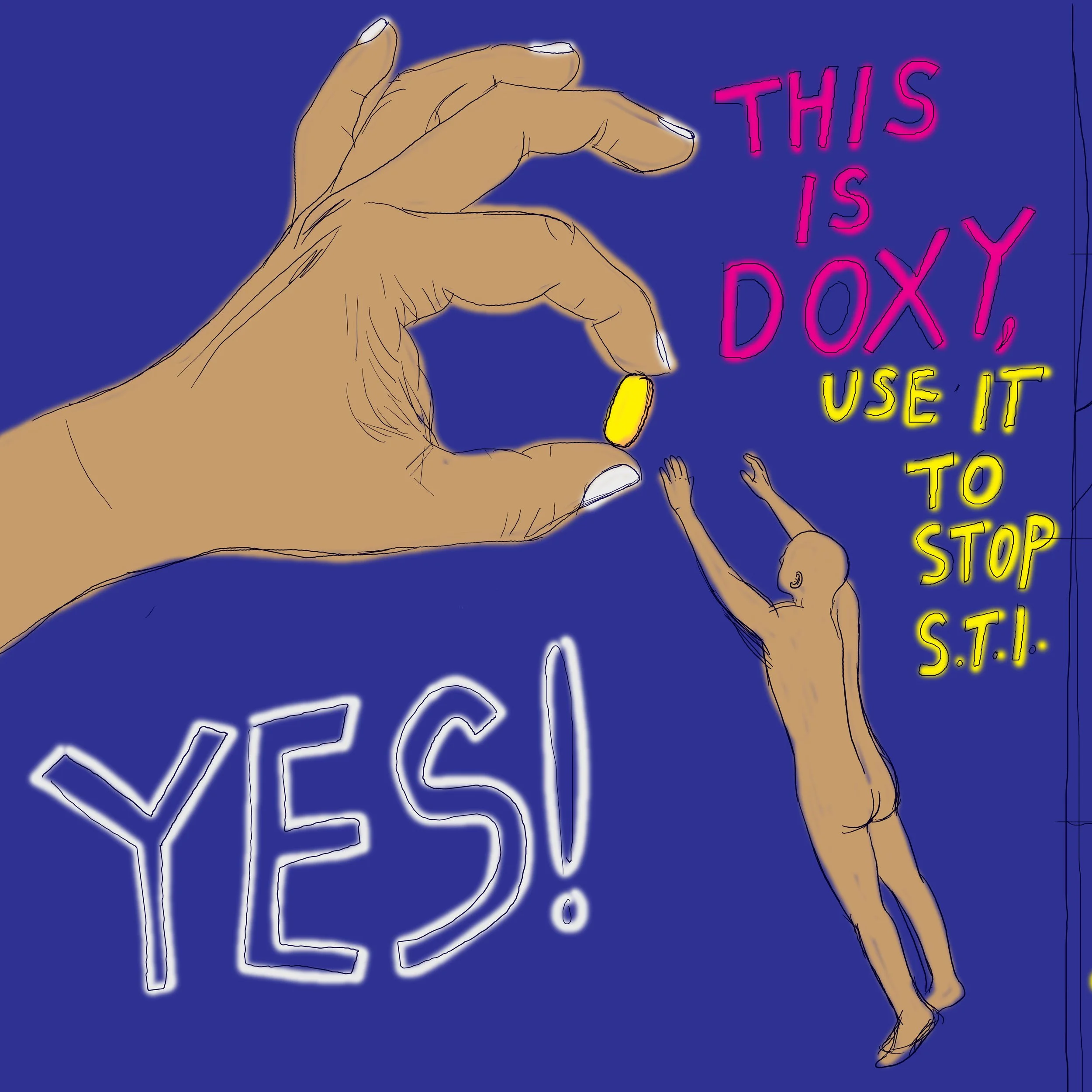 

Digital sketch for "DoxyPep"
