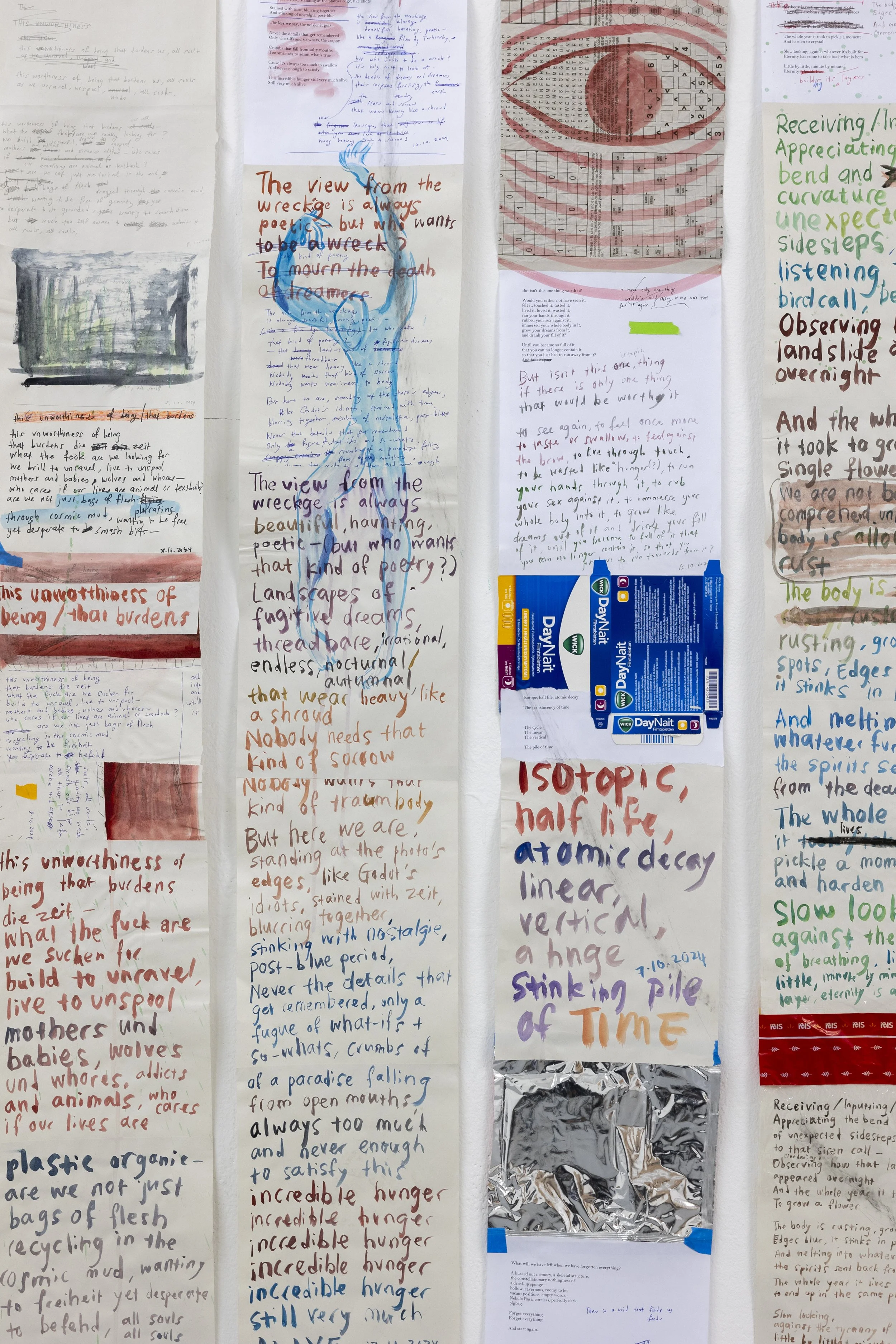 
Detail from "Secret Life of Poetry" (2024)