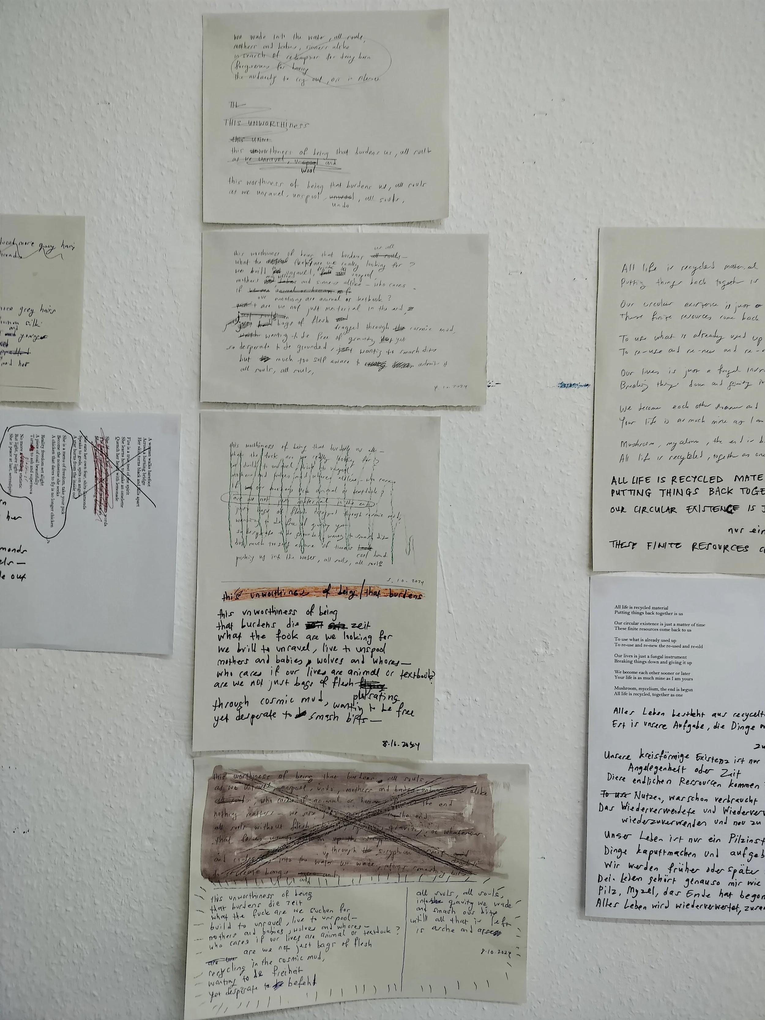 
Making of "Secret Life of Poetry" (2024) during basis e.V. Frankfurt residency