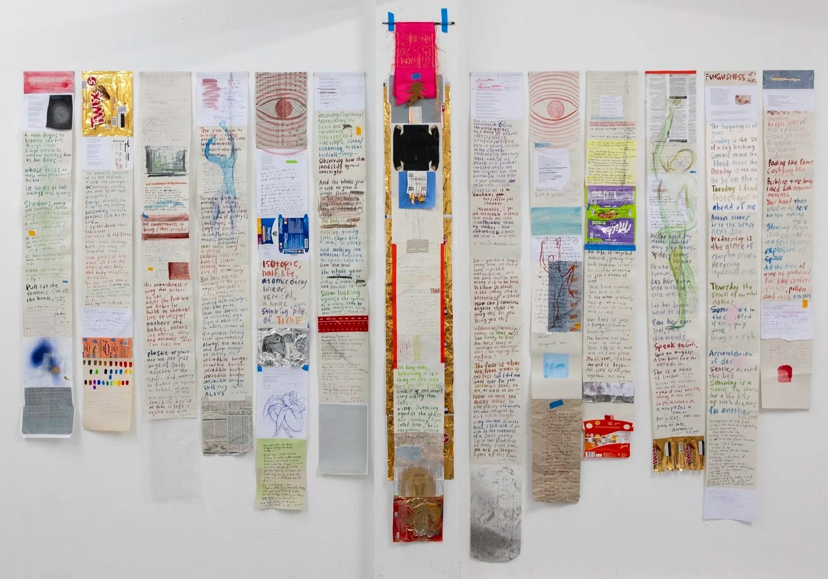 "Secret Life of Poetry" (2024)
Mixed media collage
223cm x 300cm