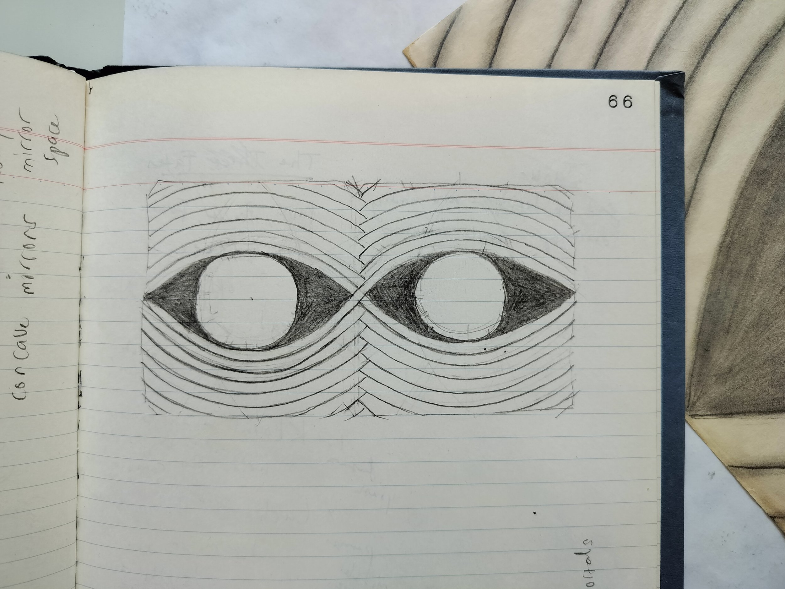 Original study for "Reveal" (2024) from sketchbook