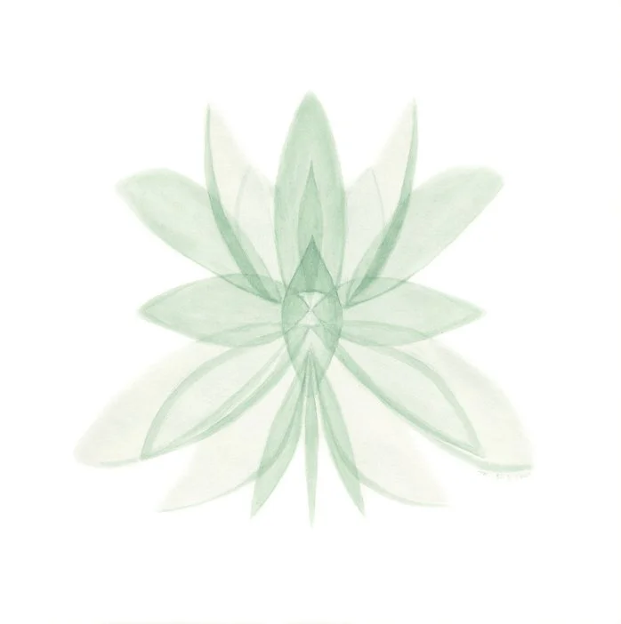 "Untitled" from Symmetry series (2012) | Watercolour on paper | 25cm x 25cm