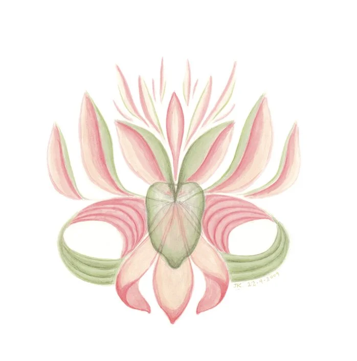 "Untitled" from Symmetry series (2012) | Watercolour on paper | 25cm x 25cm