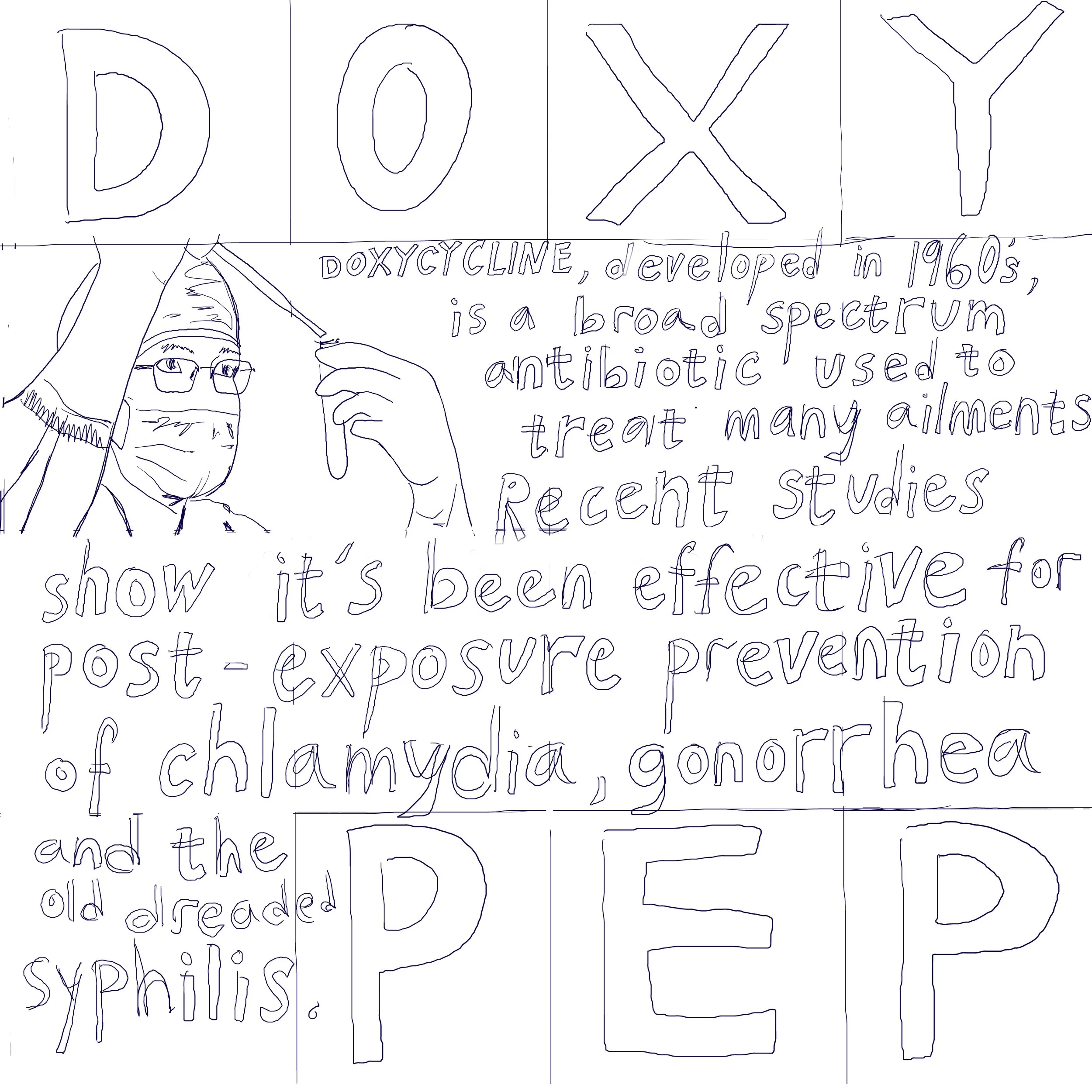 
Digital sketch for "DoxyPep"
