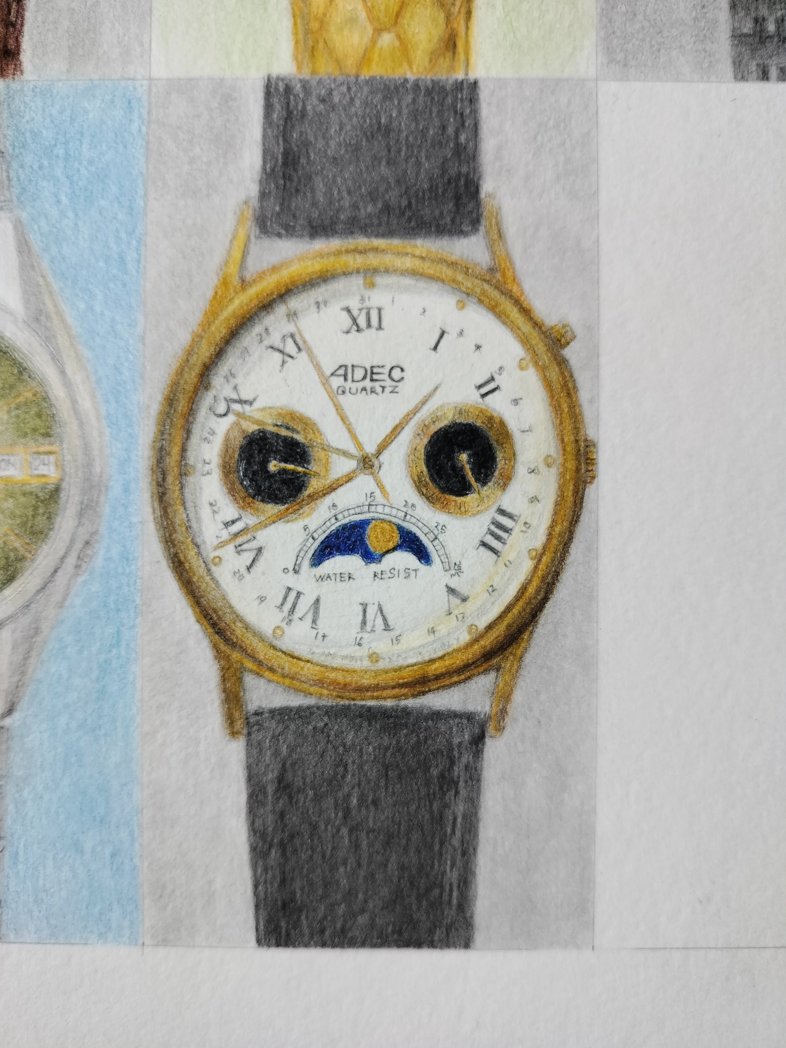 Detail from "Calendar: June" (2024)
