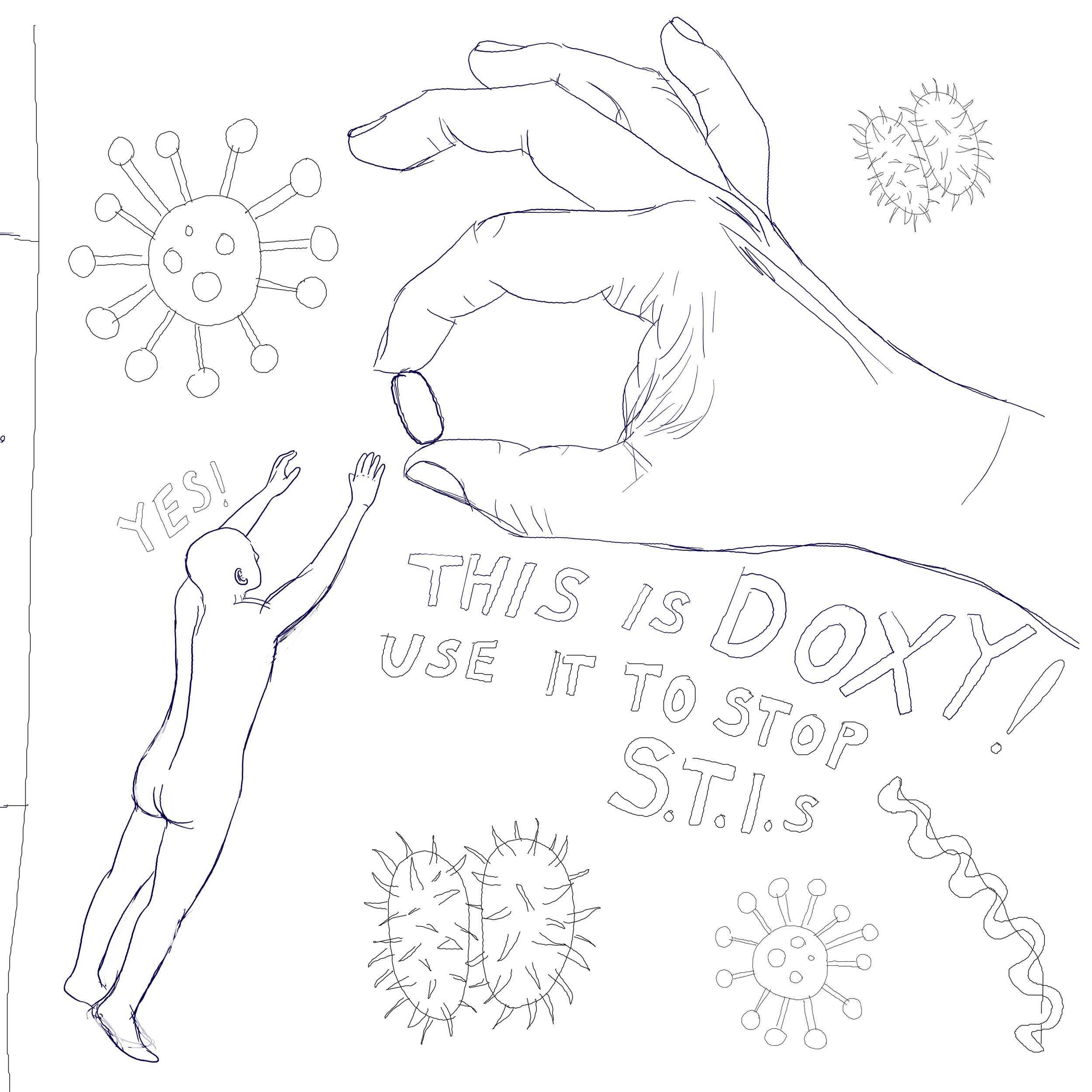 

Digital sketch for "DoxyPep"