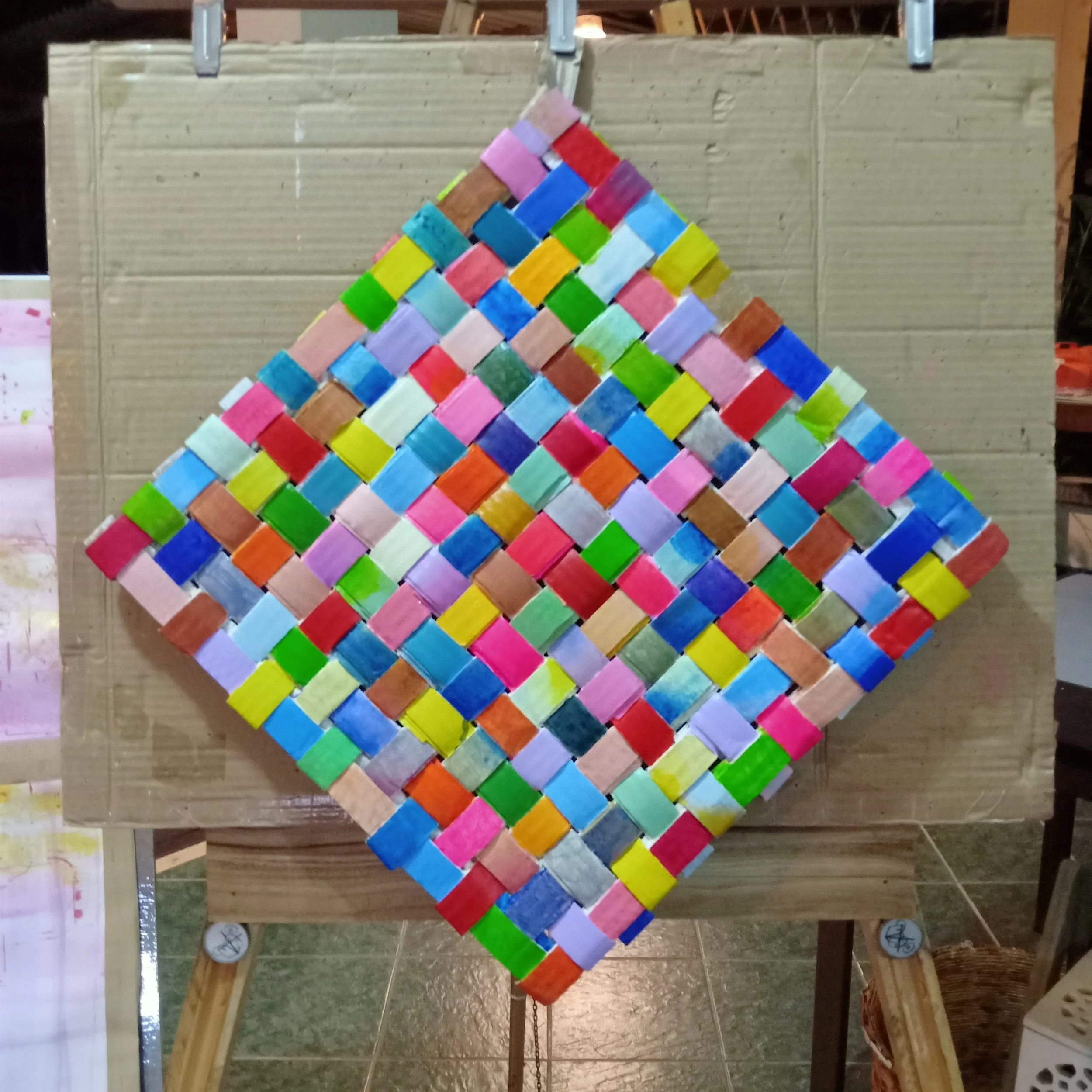 Underpainting for "Talisman: HURT|NEED|UNDO|LIVE|RESIST (Rainbow version)" (2020) 