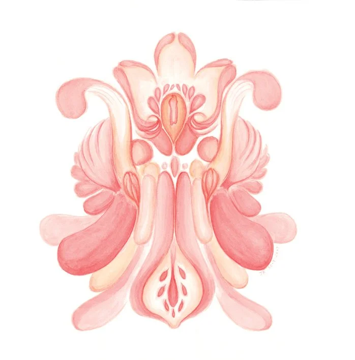 "Untitled" from Symmetry series (2012) | Watercolour on paper | 25cm x 25cm