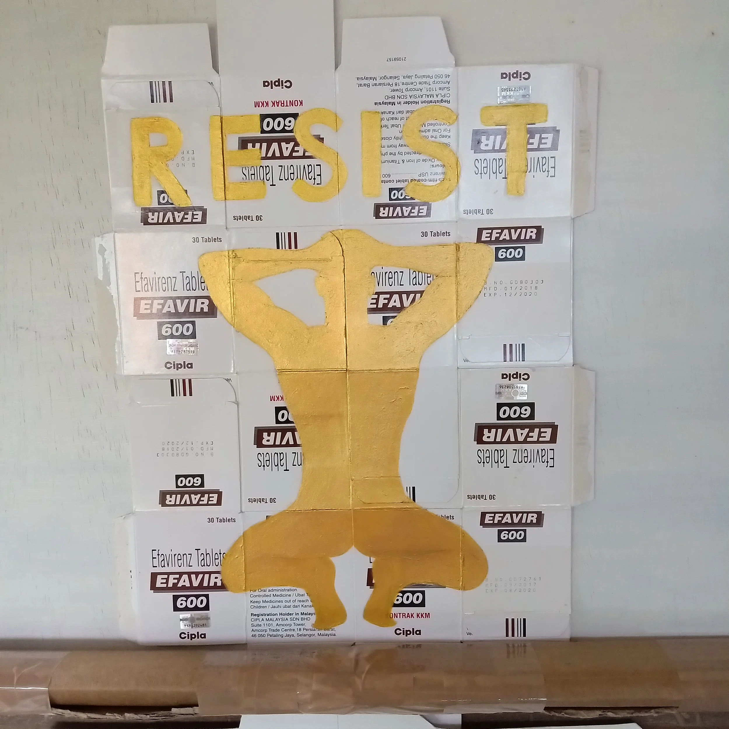 
Underpainting for "Resist" (2020)