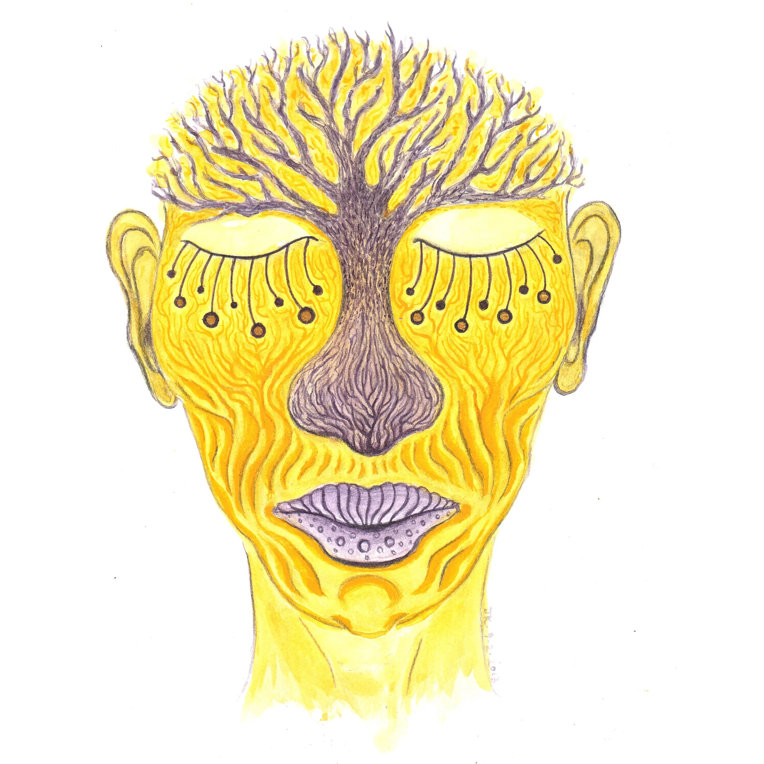 "Untitled" (2013) | Watercolour on paper | 25cm x 25cm
