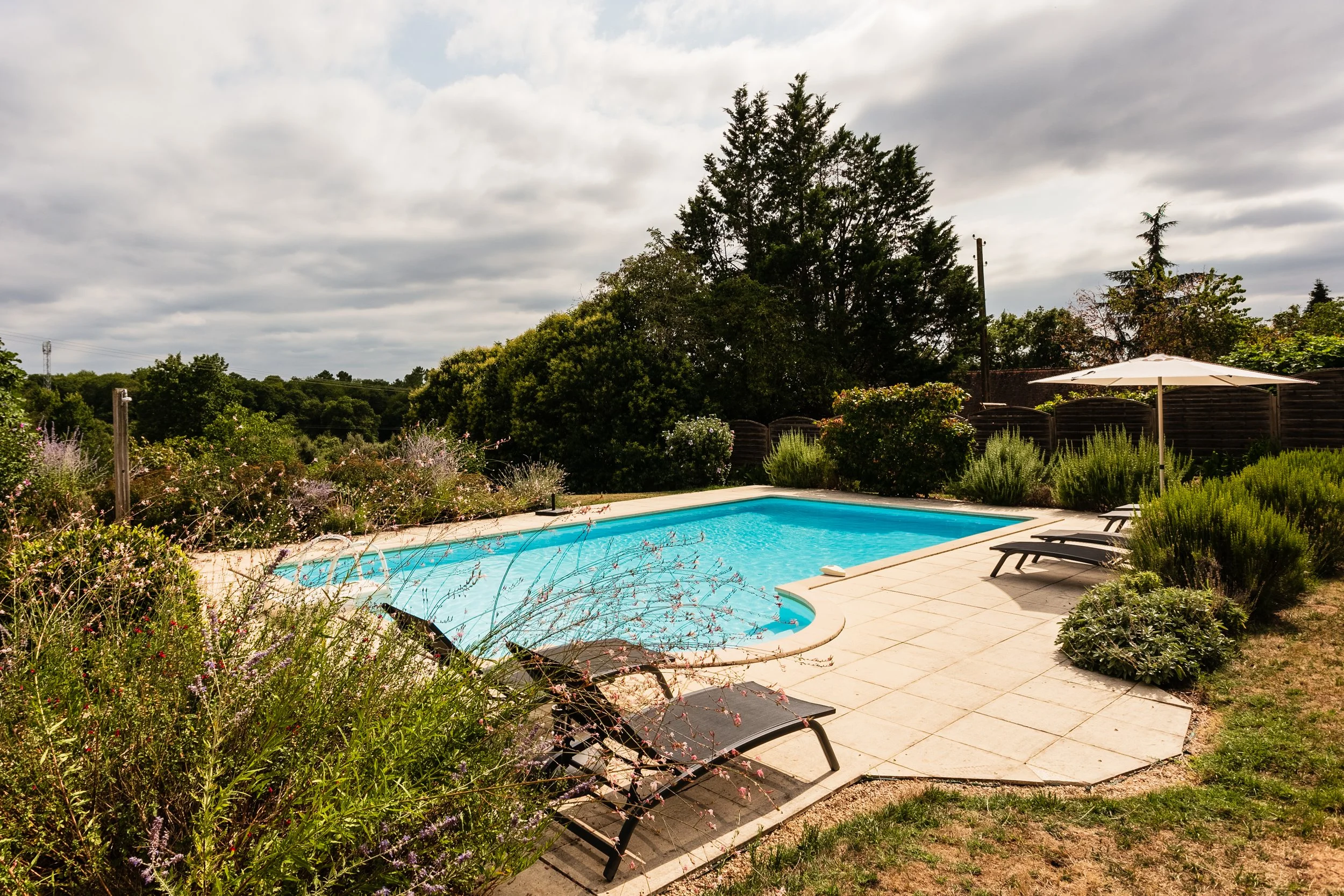 Poolside seating