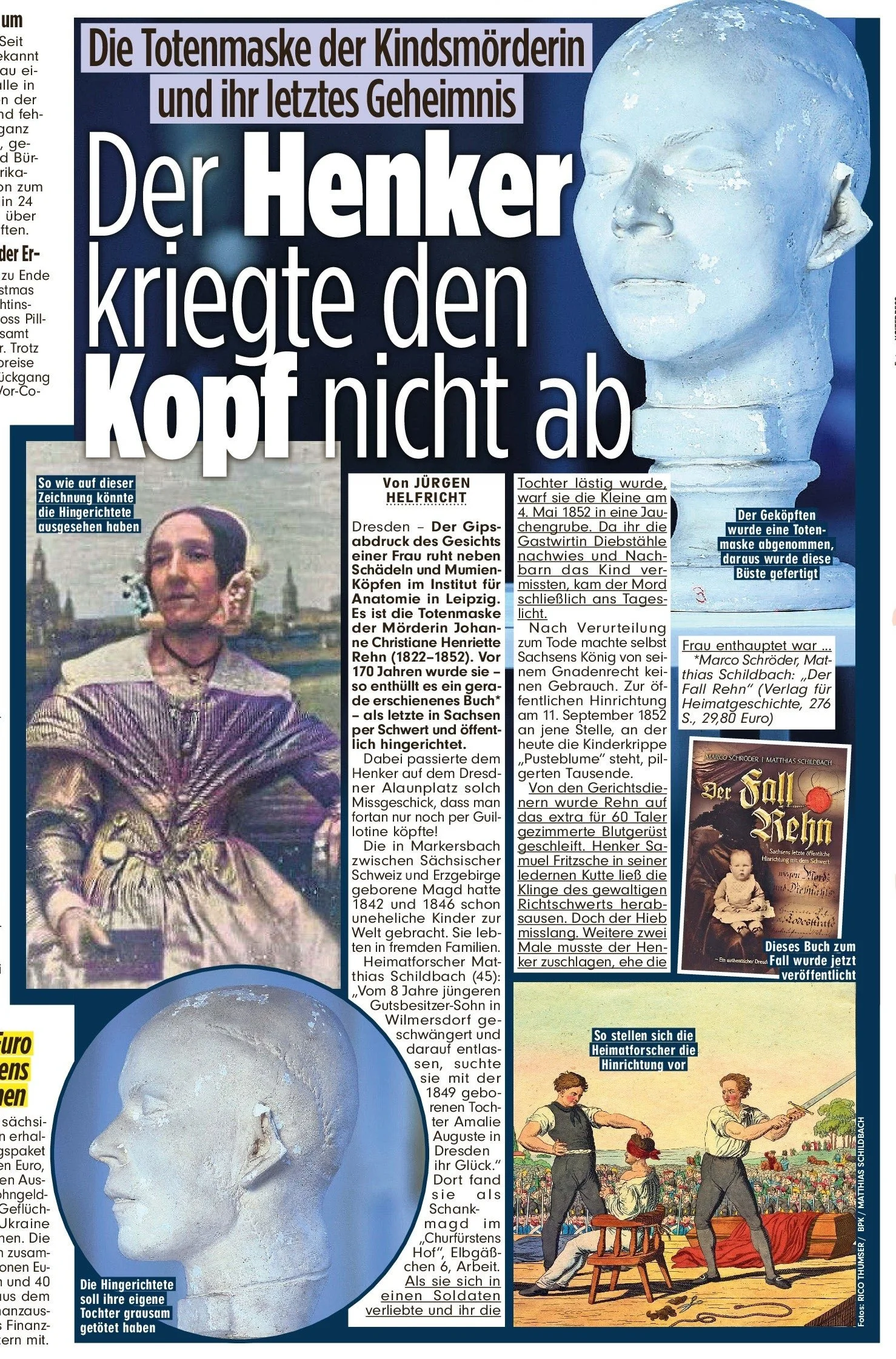 Der Henker kriegt den Kopf nicht ab