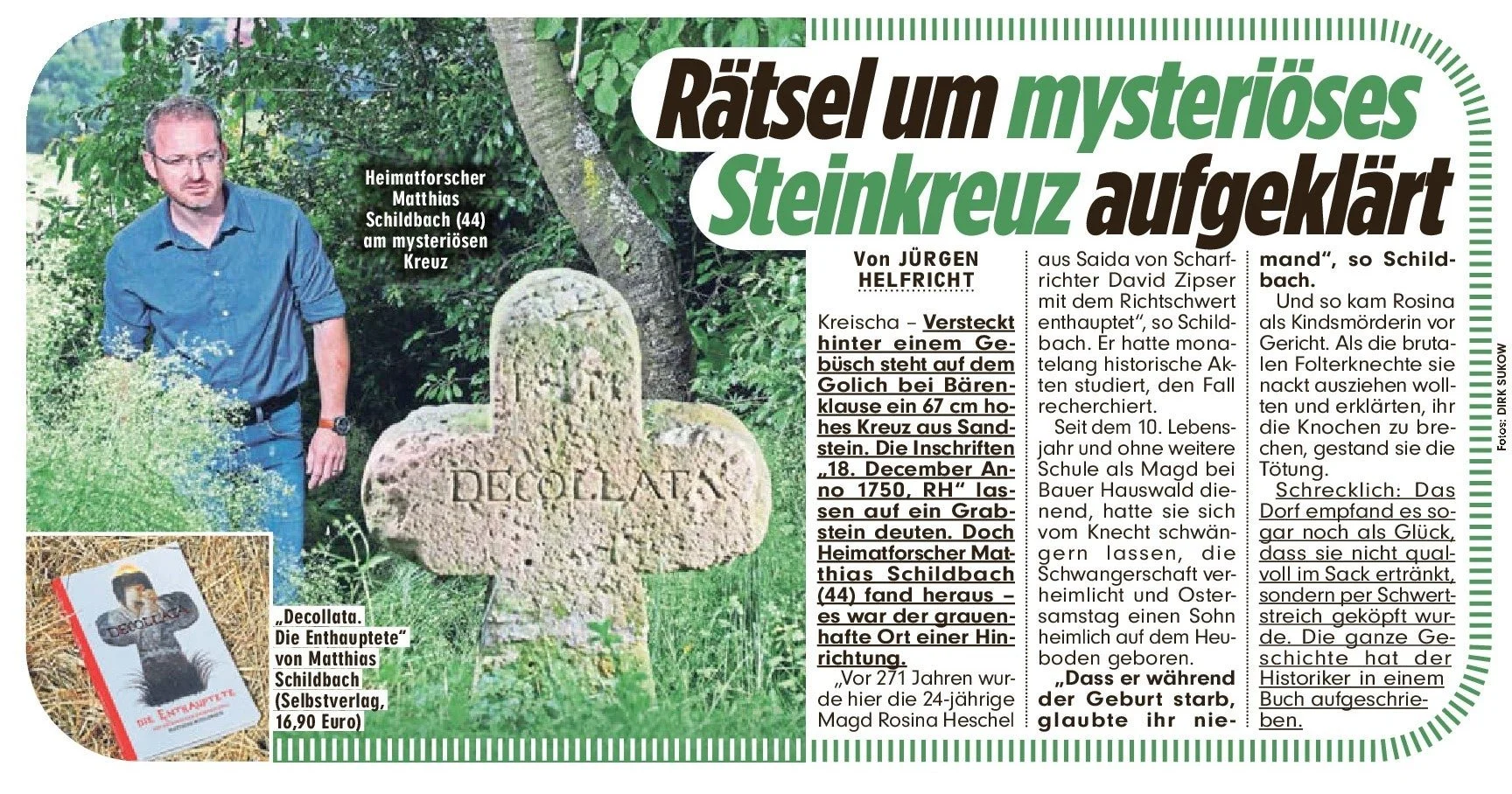 Rätsel um mysteriöses Steinkreuz aufgeklärt