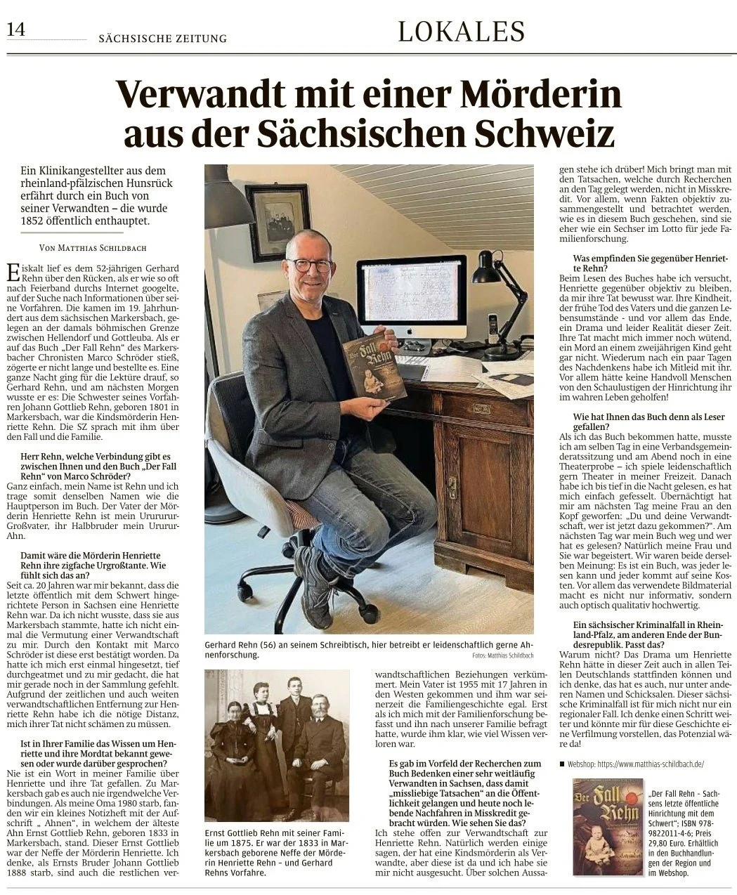 Verwandt mit einer Mörderin aus der Sächsischen Schweiz