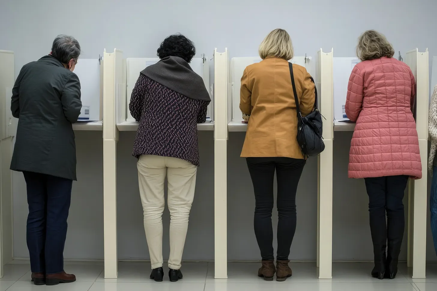 Voters voting