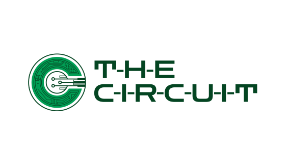 The Circuit logo featuring a circuit board design in a circular shape with the words "The Circuit" beside it.