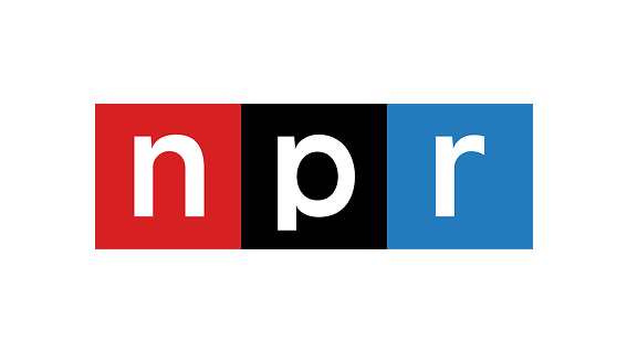 NPR logo with red, white, and blue color scheme.