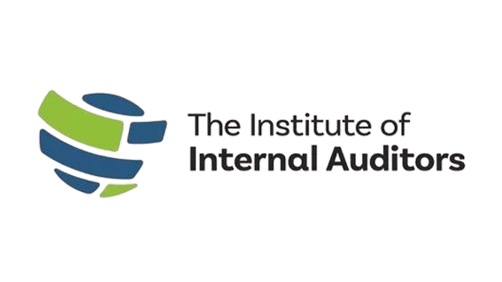 Logo with stylized globe and text reading 'The Institute of Internal Auditors'.