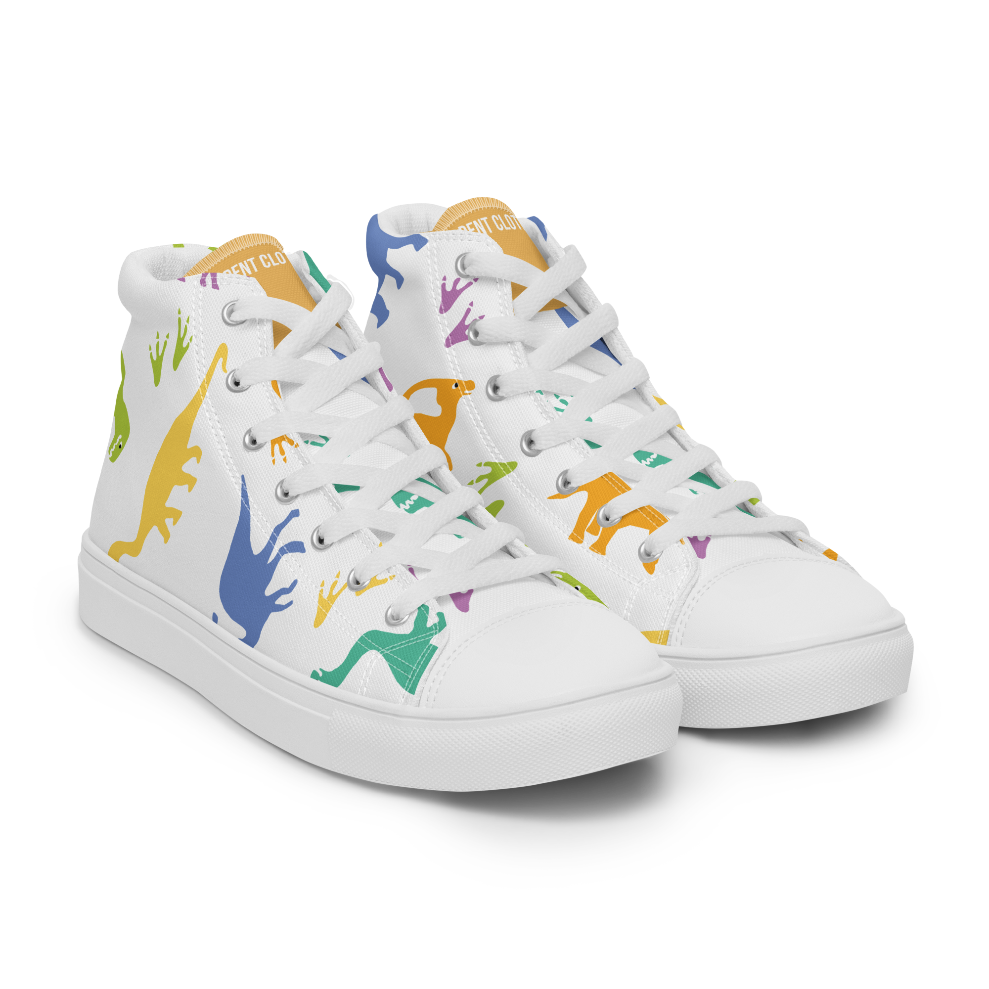 High top canvas shoes: Dino Sneakers