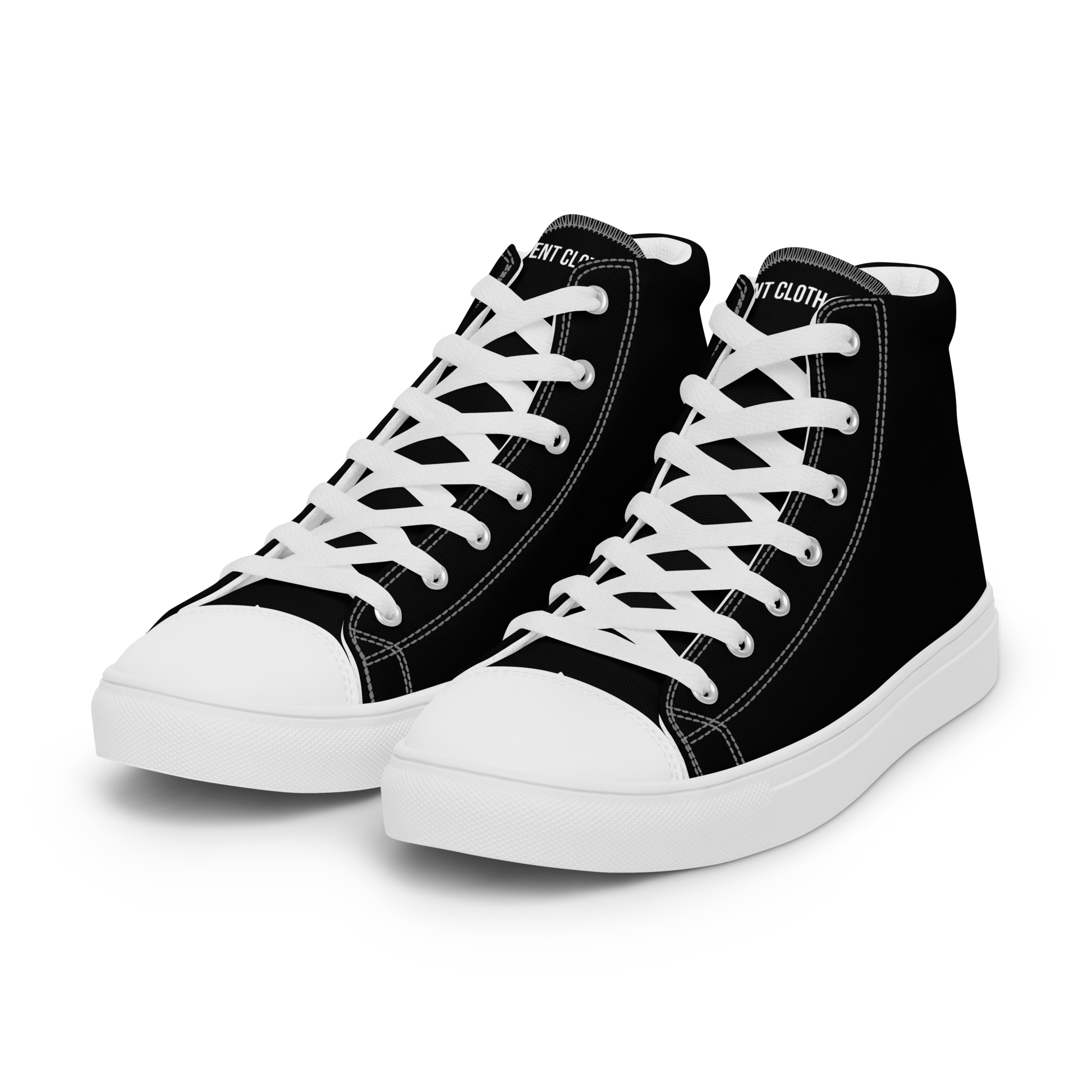High top canvas shoes: Black