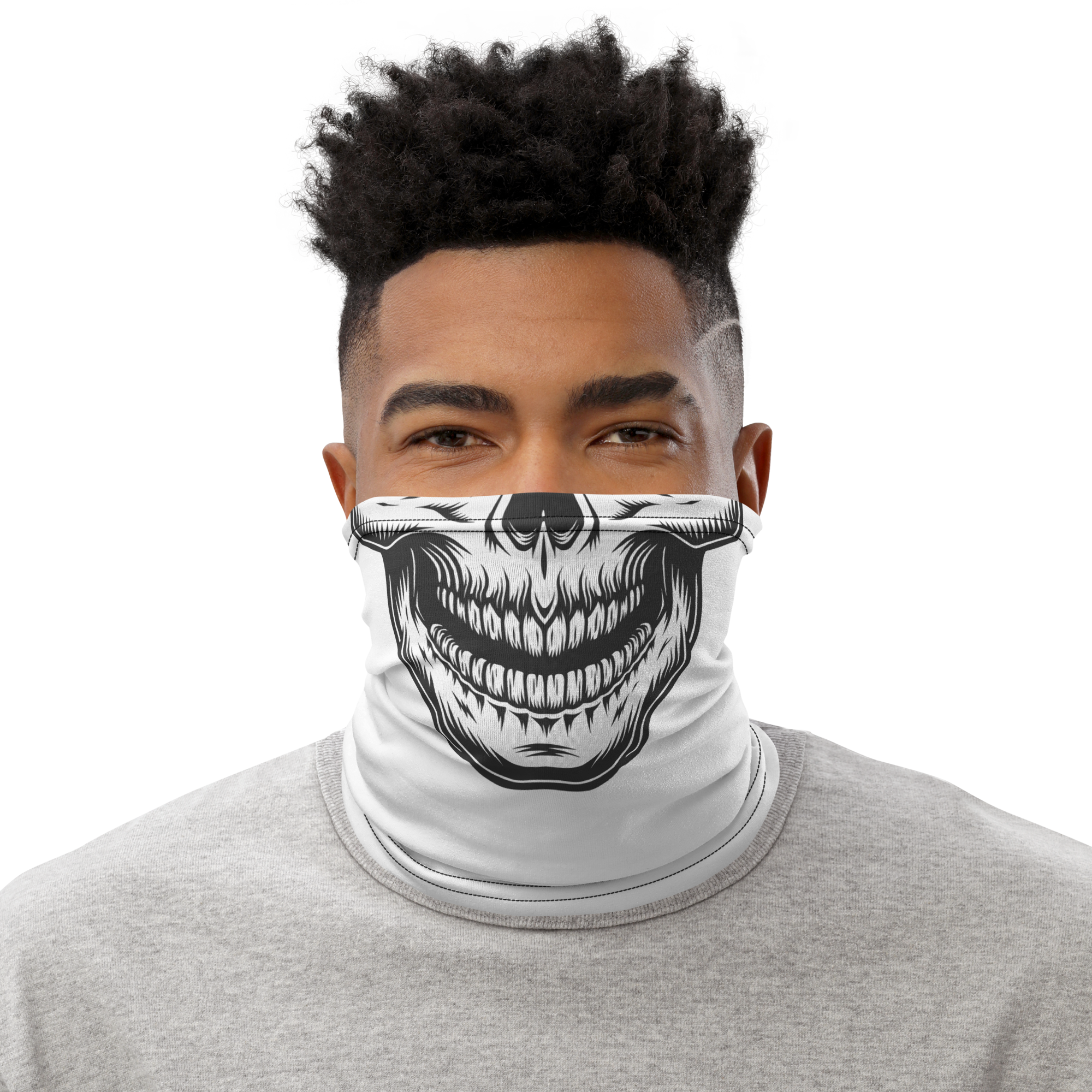 Neck Gaiter: Happy Skull