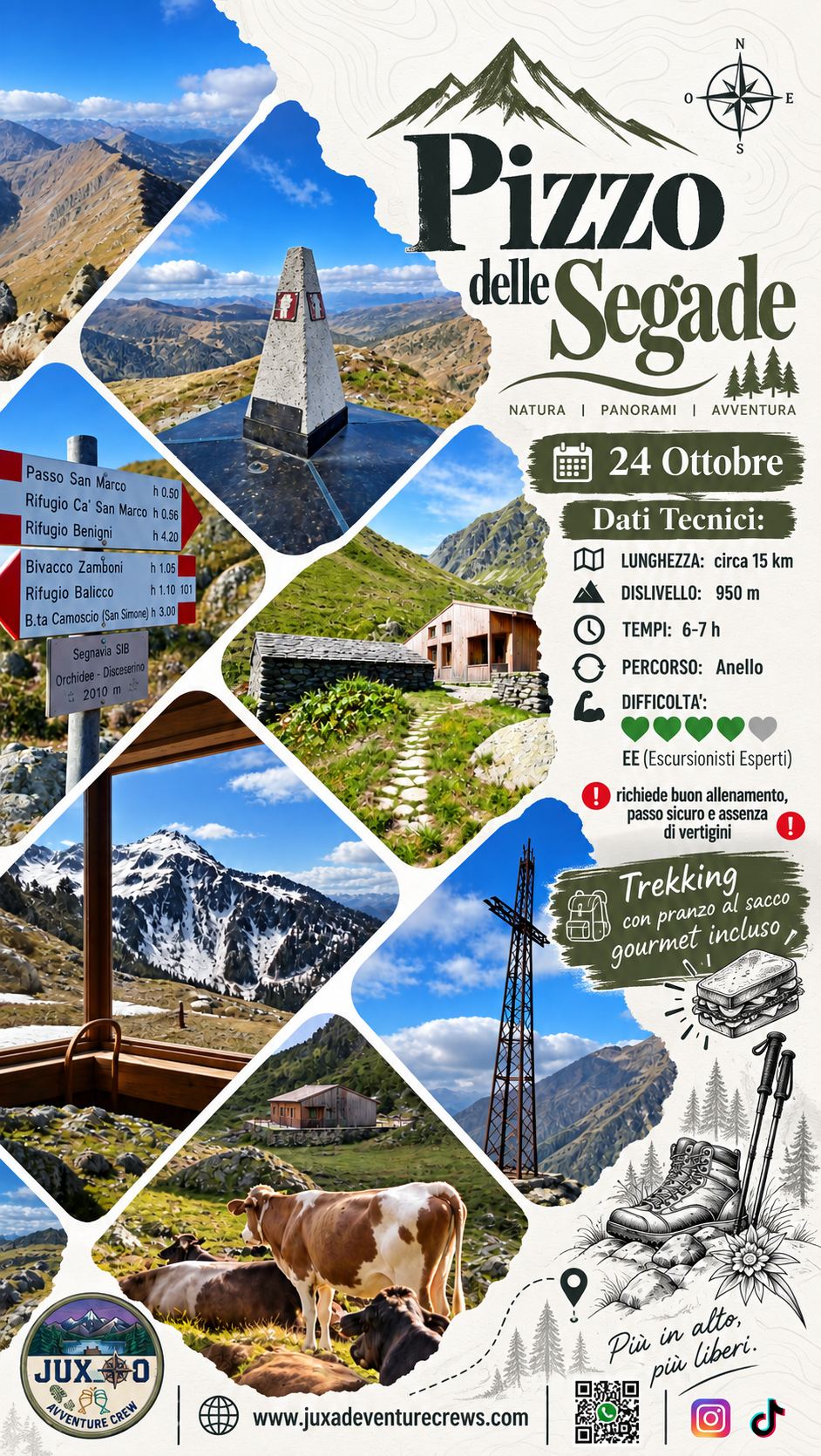 Pizzo delle Segade + Pranzo incluso