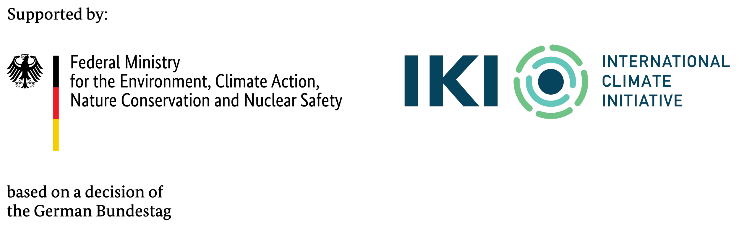 Logo of the International Climate Initiative by the German government, one of the Gold Sponsors of Vietnam Climate Week