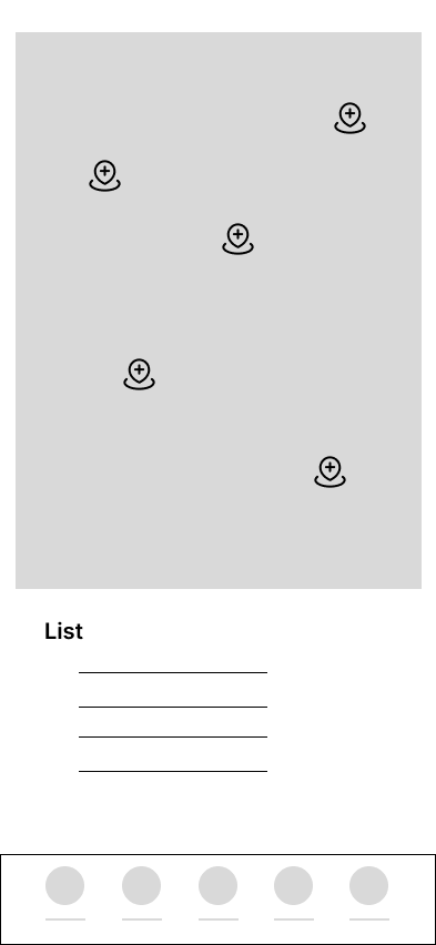 Diagram of five circles with plus signs and smiley faces inside, arranged randomly on a light gray background, with blank lines for listing items below.