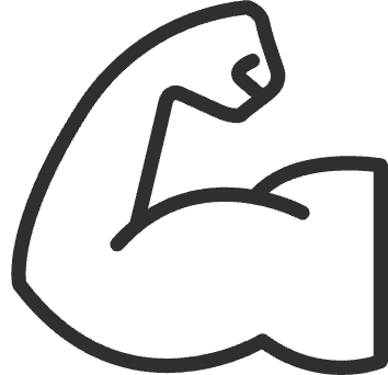 Arm flexing icon