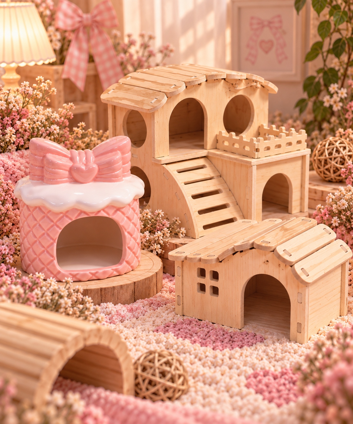 Hamster Bow and Cottage Hideaway