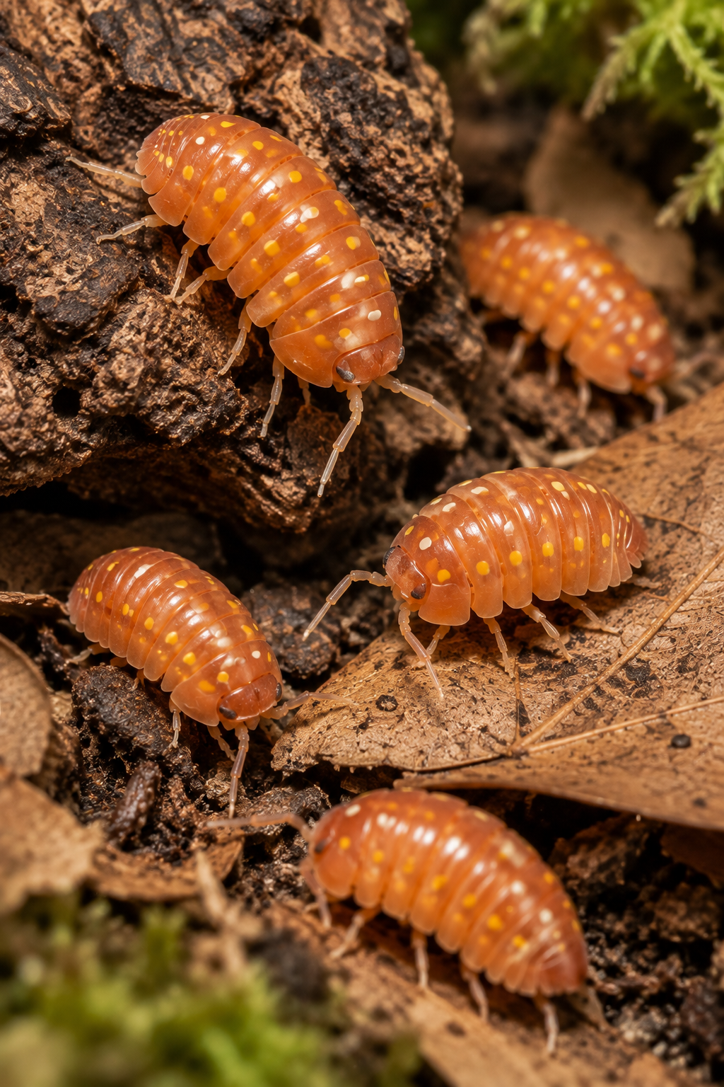 Orange Corfu Isopods (10 Pieces)
