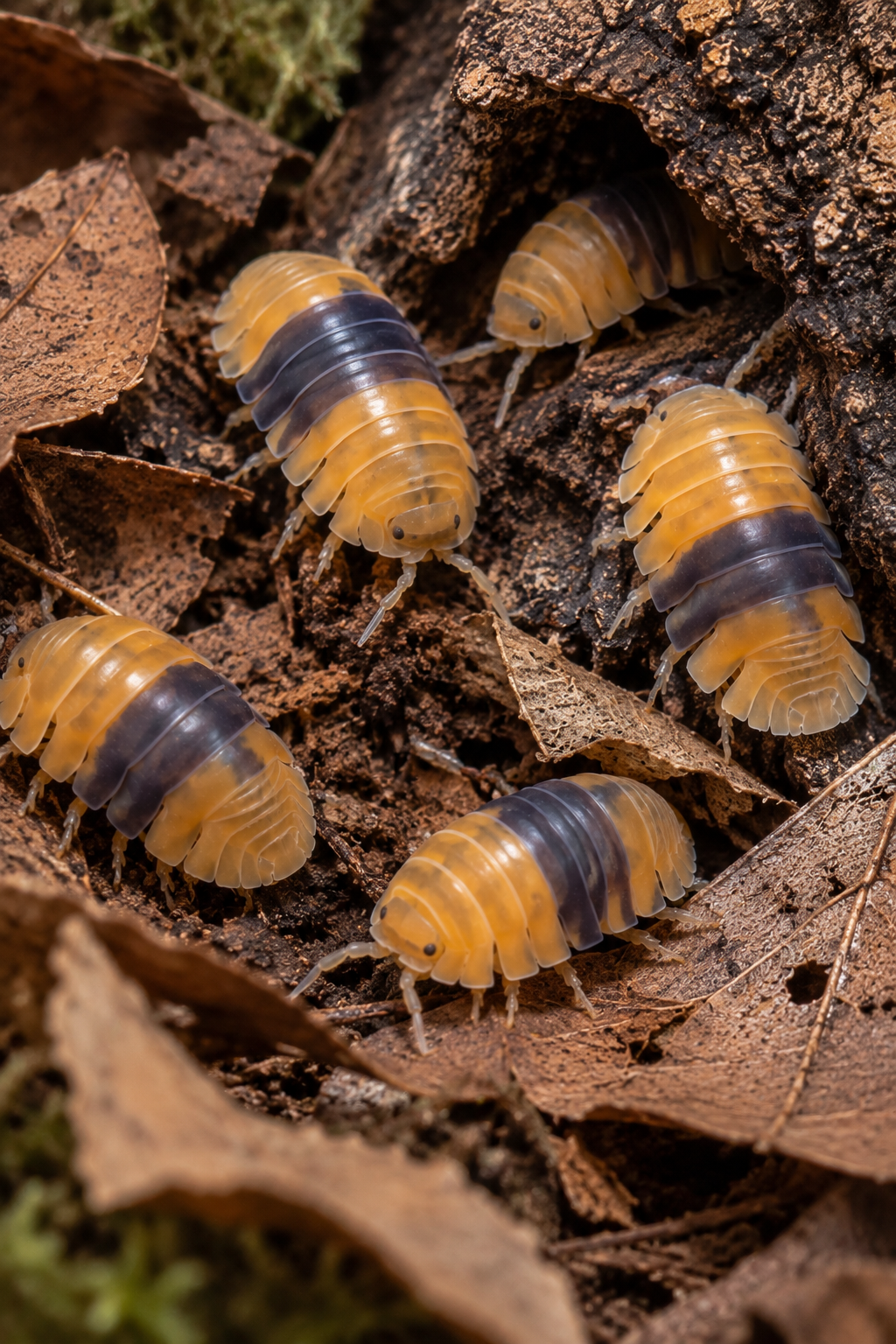 Amber Ducky Isopods (10 Pieces)