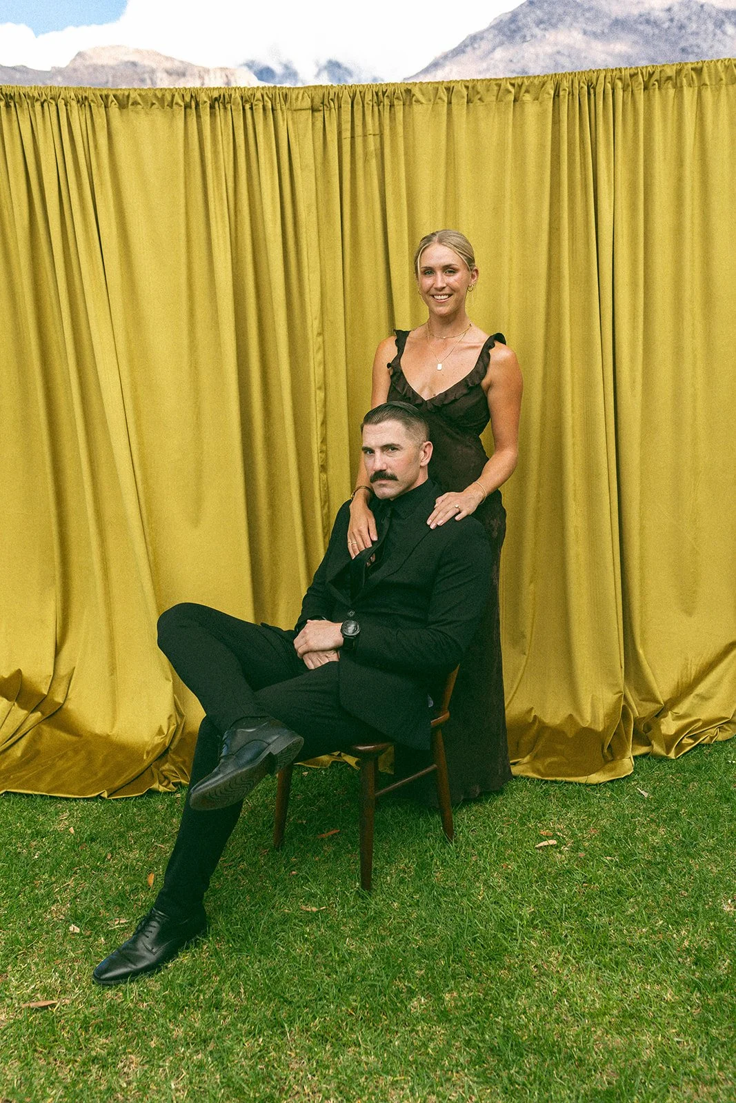Wedding guest portrait photo booth in Cape Town, South Africa.