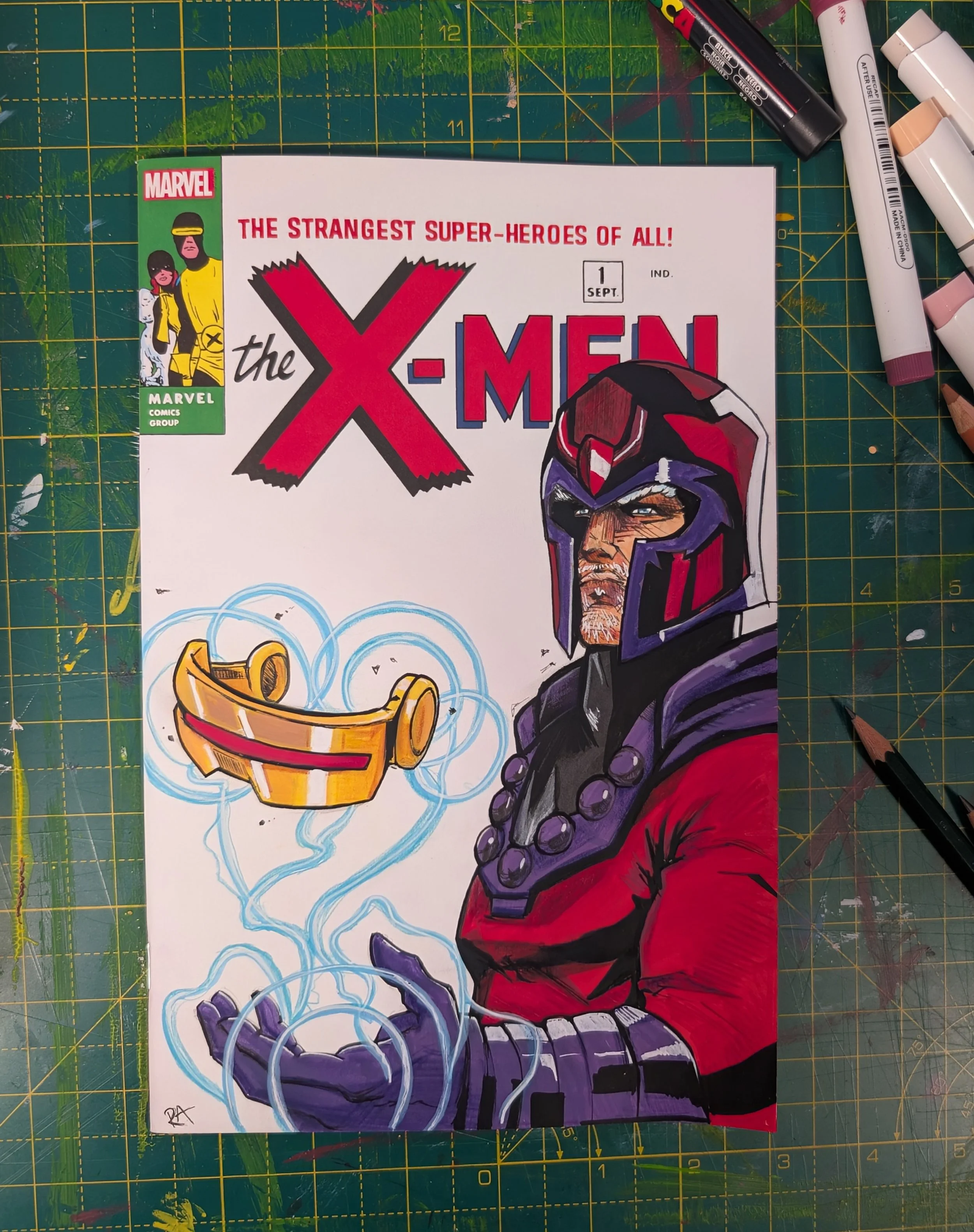 “Master of magnetism” original sketch cover