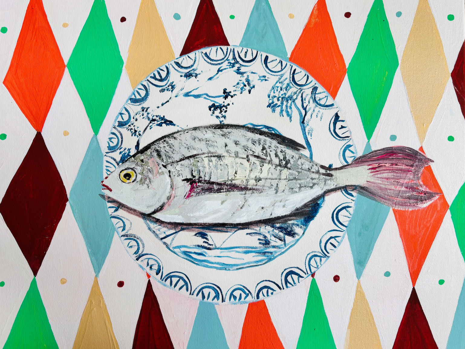 TEST PRINT DO NOT PURCHASE- "Silver Harlequin" Print