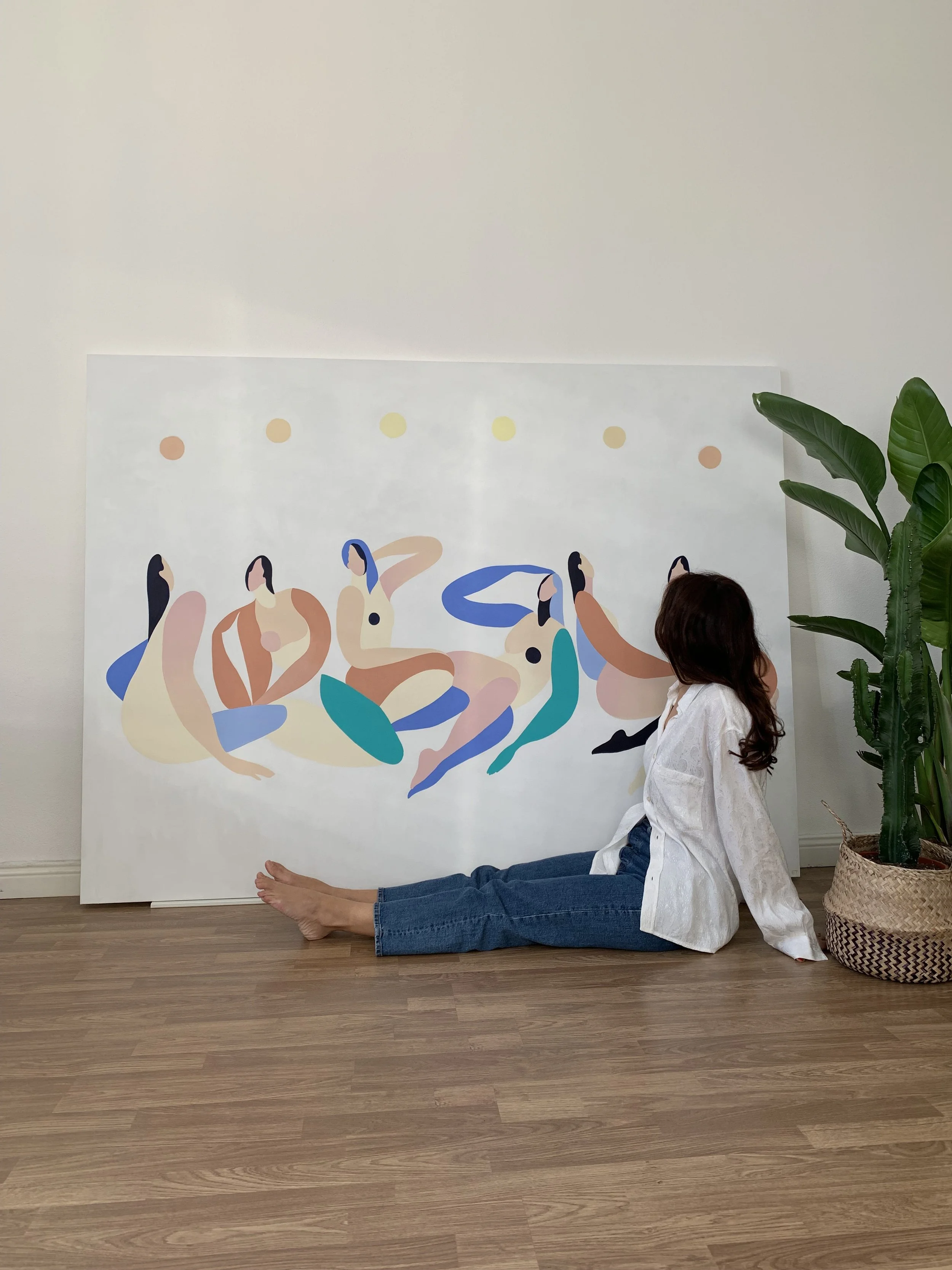 "Lunar Circle" 120x200cm