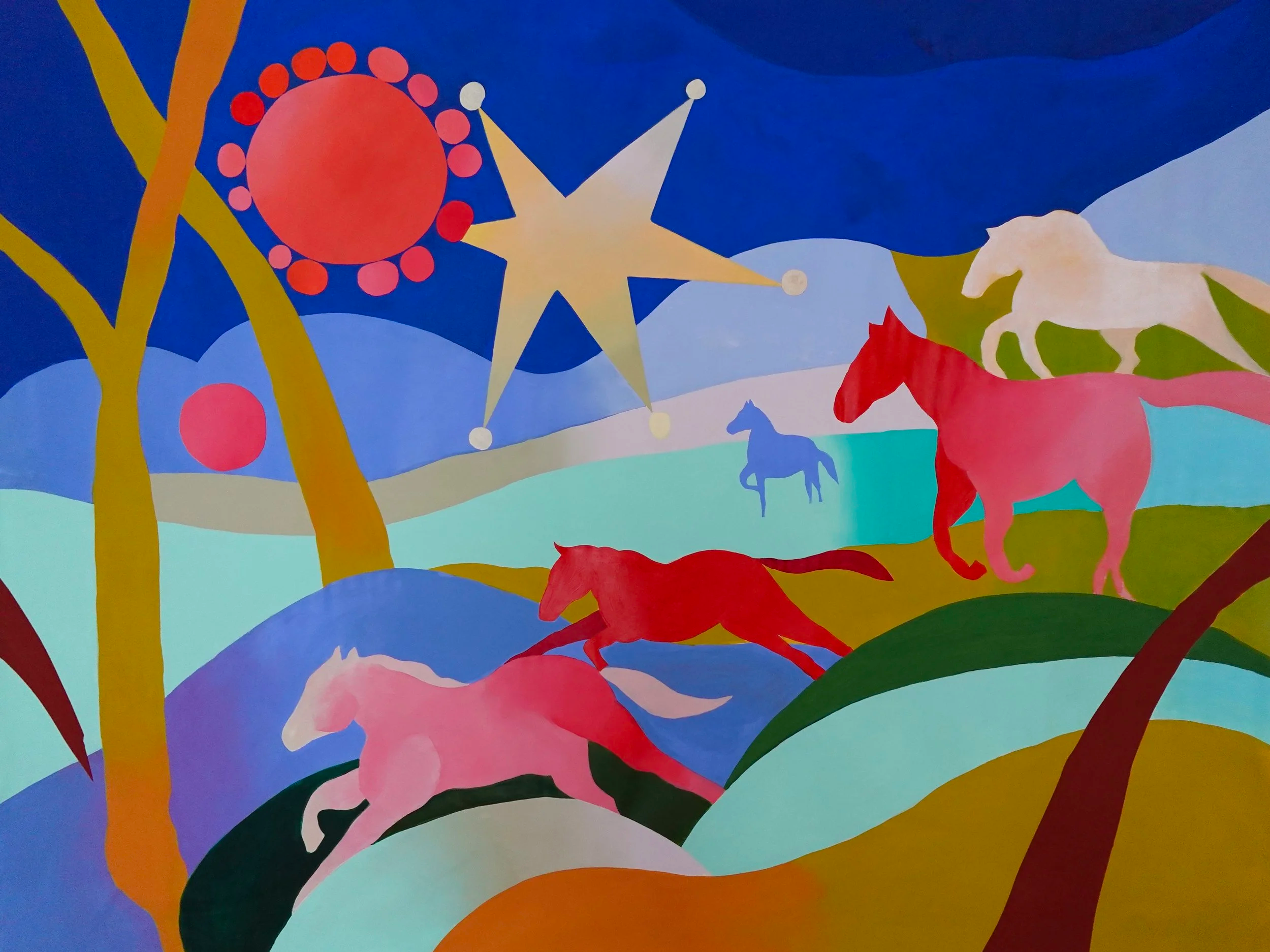 Wild Horses Running