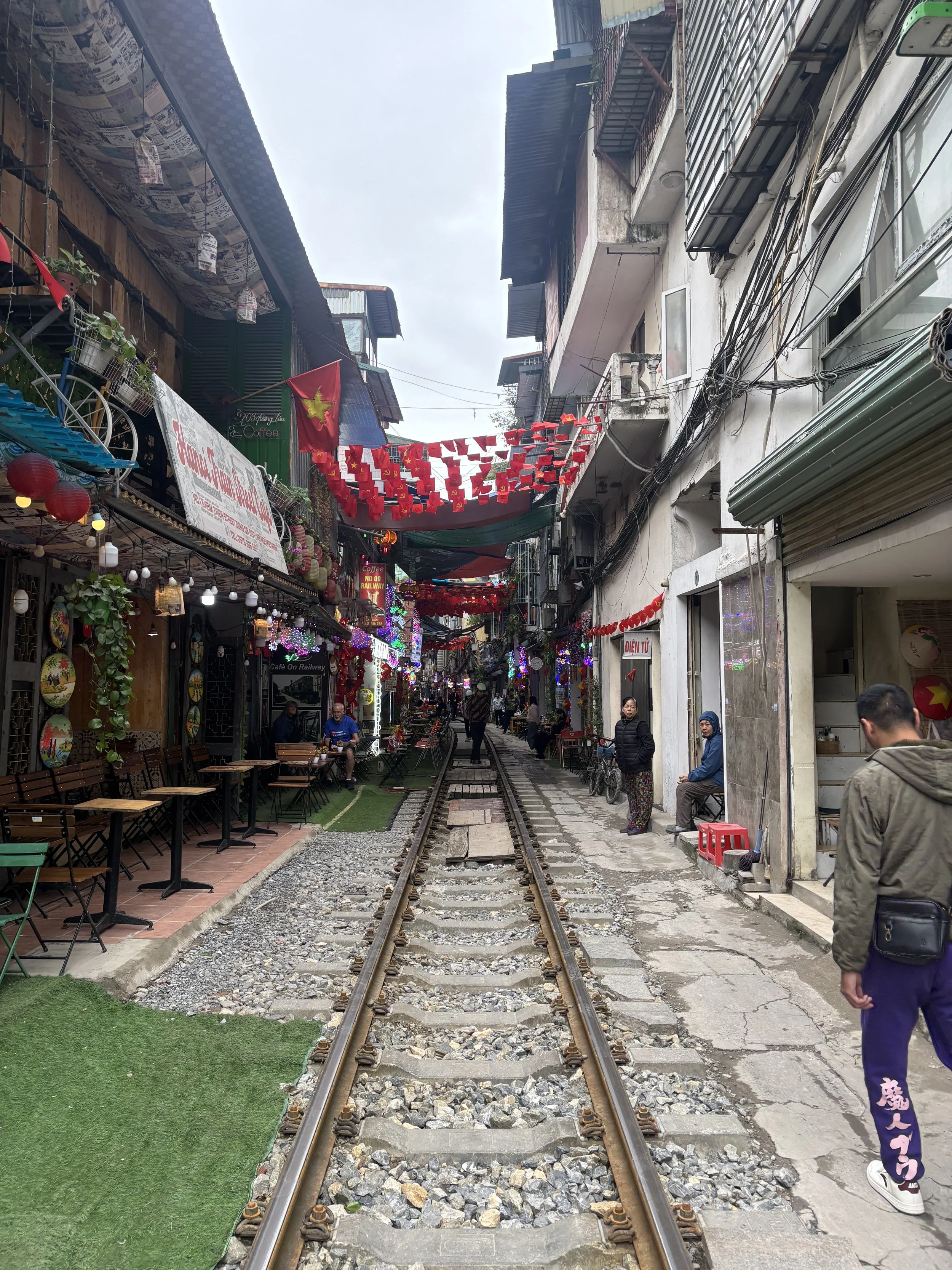Train Street, Hanoi, Vietnam