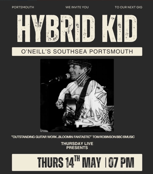 Hybrid Kid at O'Neill's Southsea Portsmouth