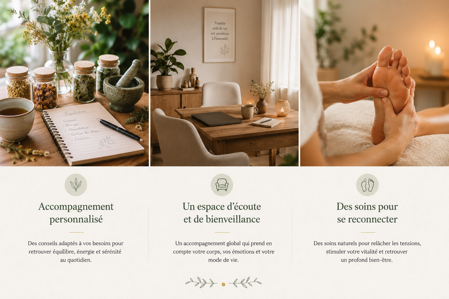 Naturopathie, réflexologie plantaire et espace bien-être à Pontonx-sur-l'Adour.