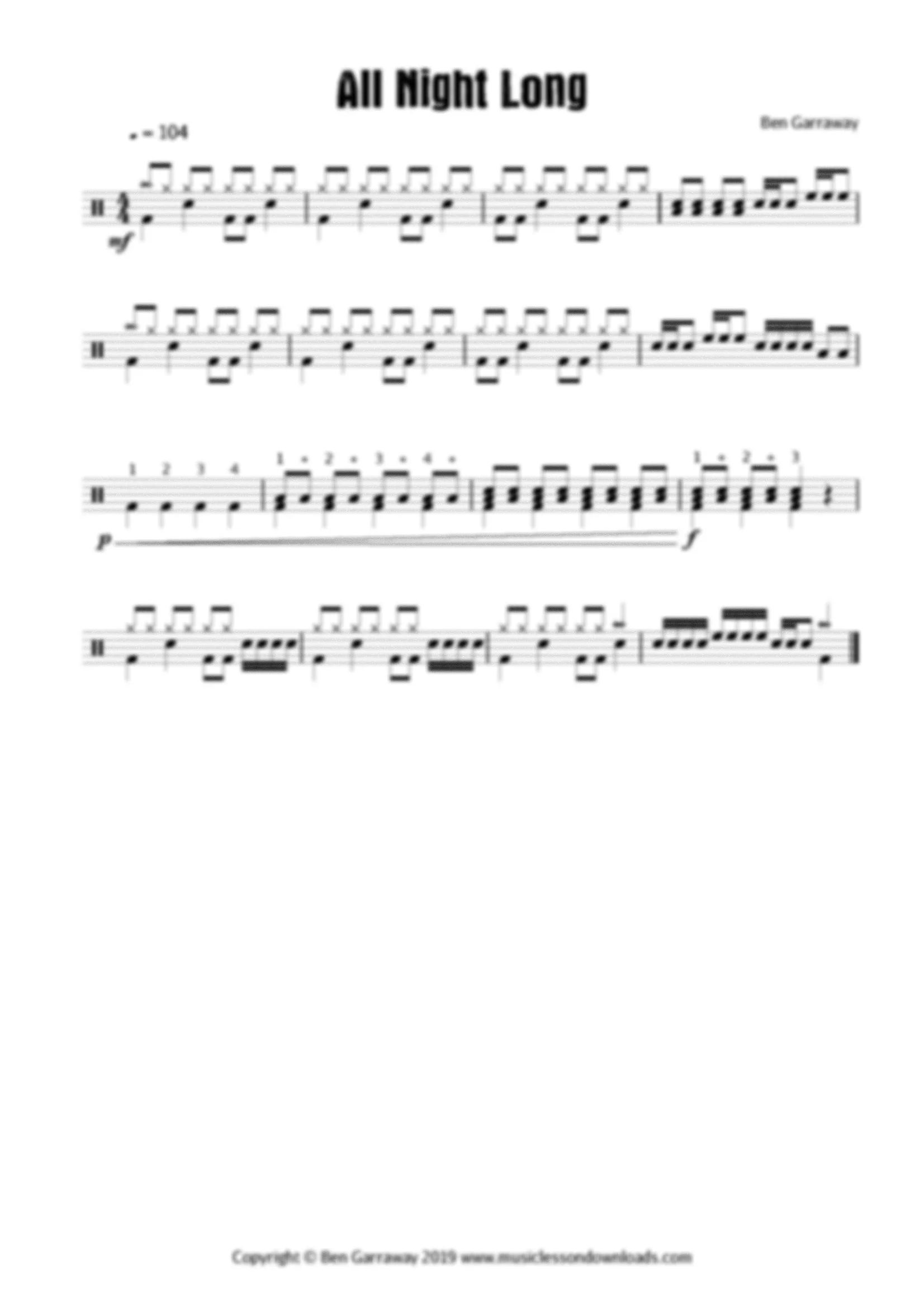 5 Short Pieces For Drum Kit - Grade 1