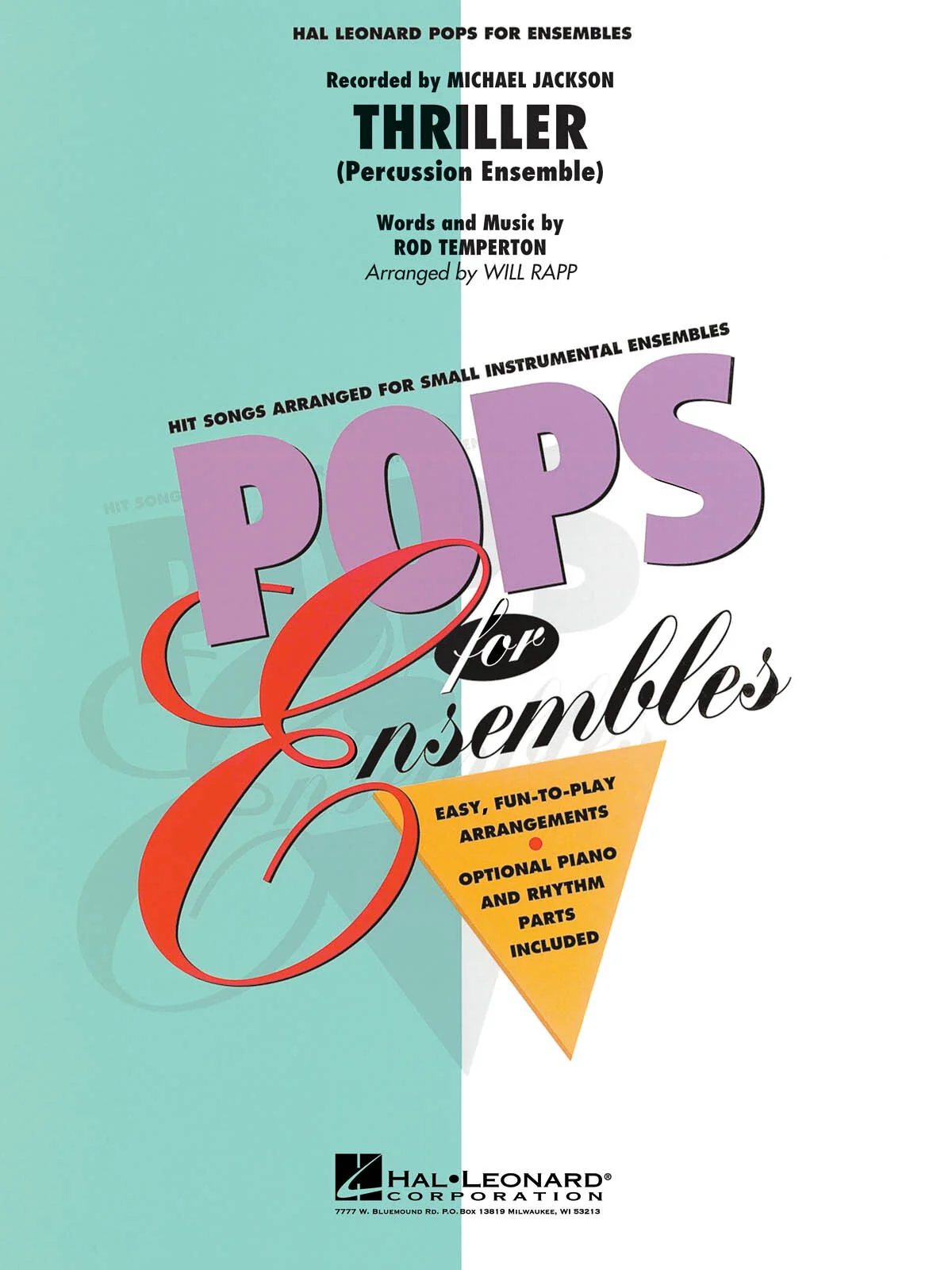 Thriller - Percussion Ensemble Pack - Grade 1-4