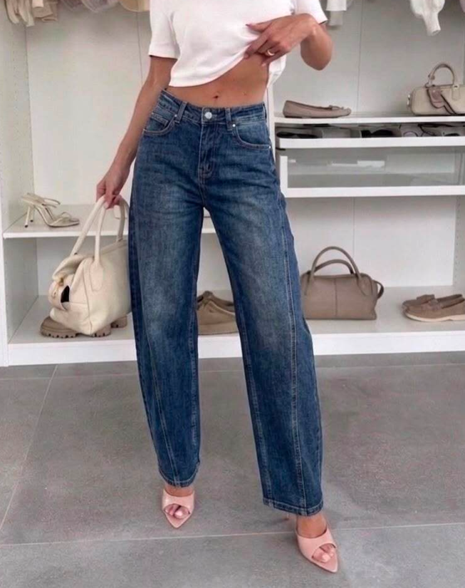 Jean Elégant - Coupe Barrel Denim