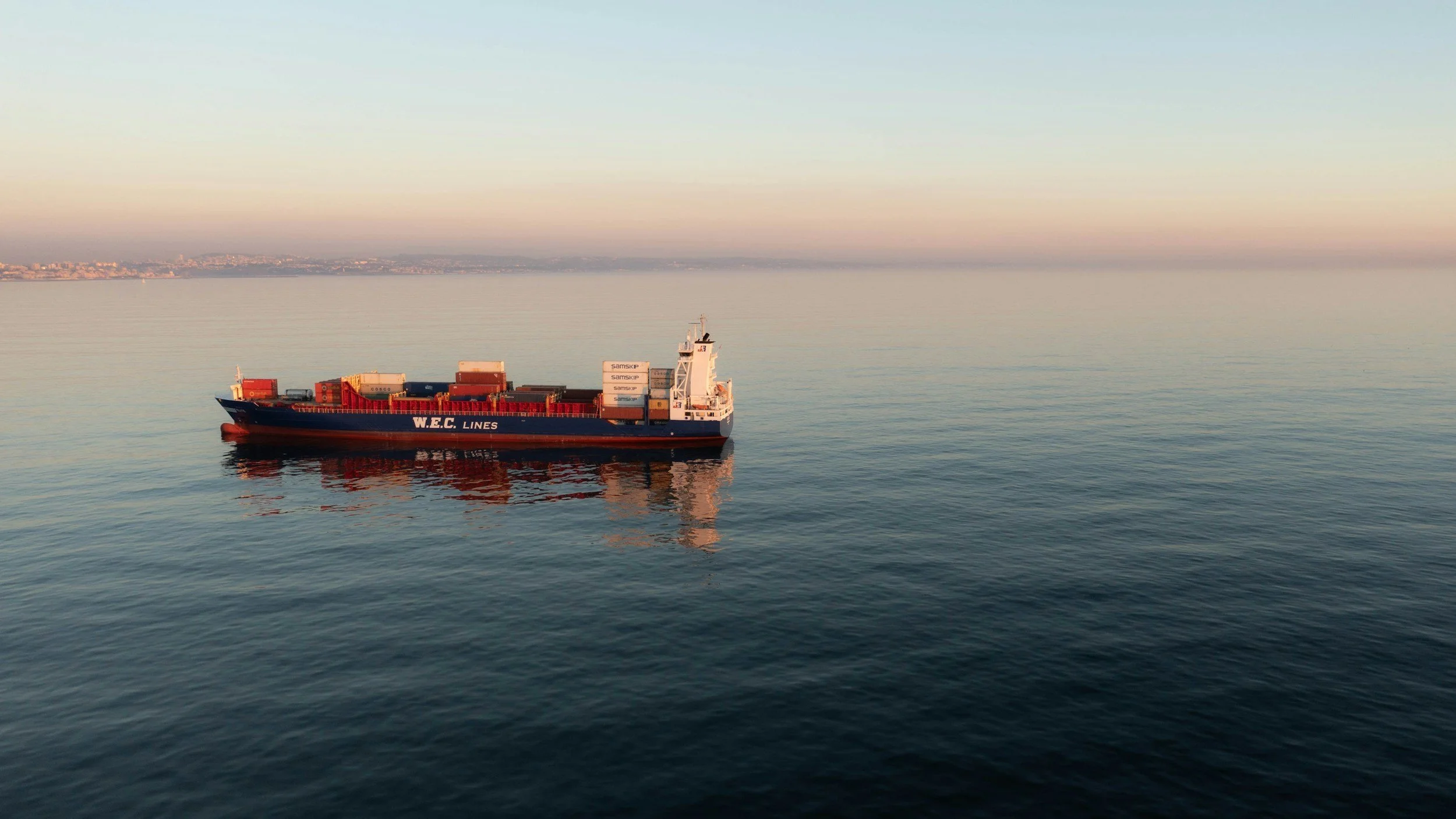 Ocean freighters transport many coffees. Coffee has to travel to get to out part of the world, most coffee is grown at altitudes over 1500 feet in the tropics